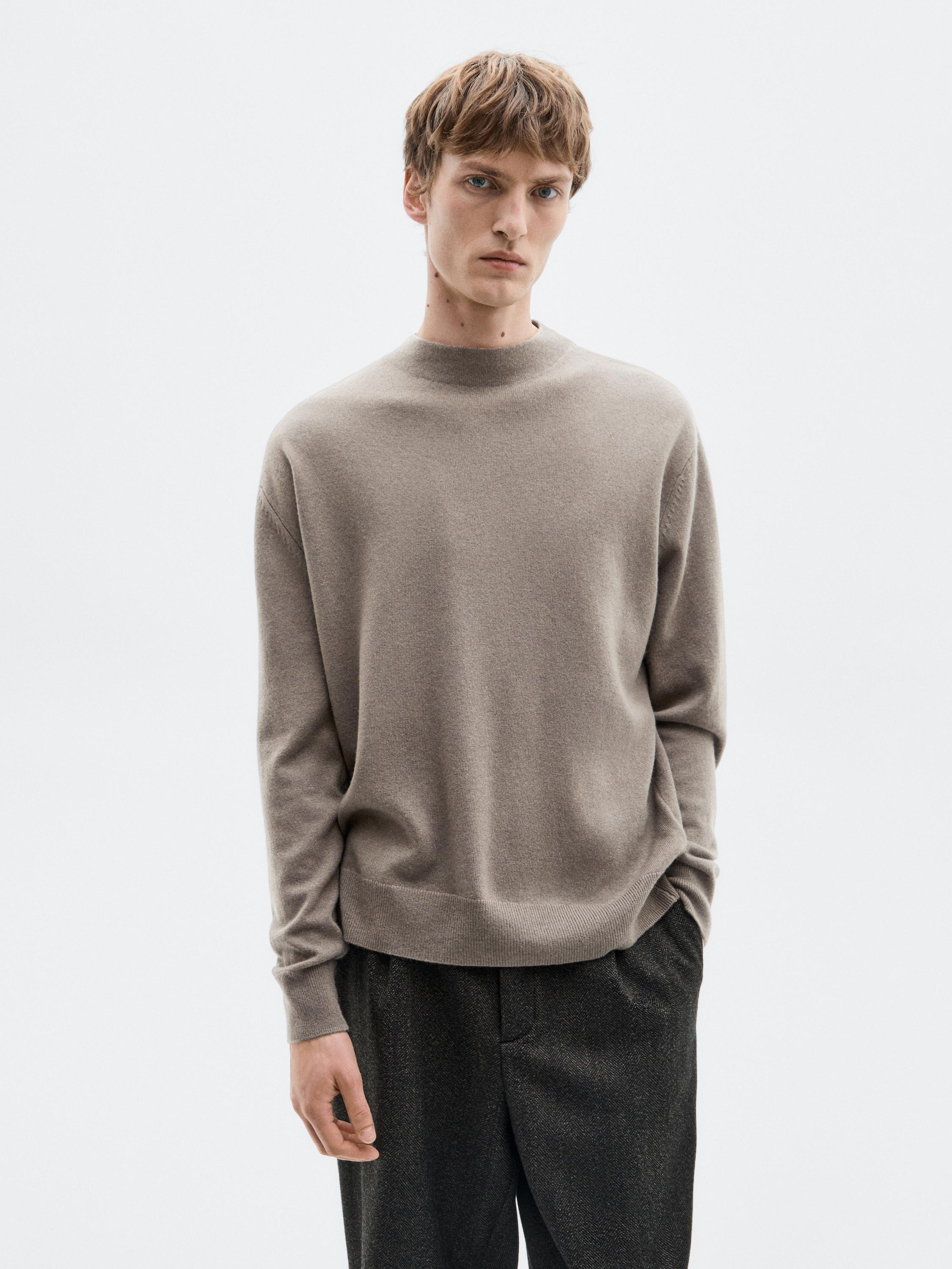 Knit wool and cashmere blend sweater - LIMITED