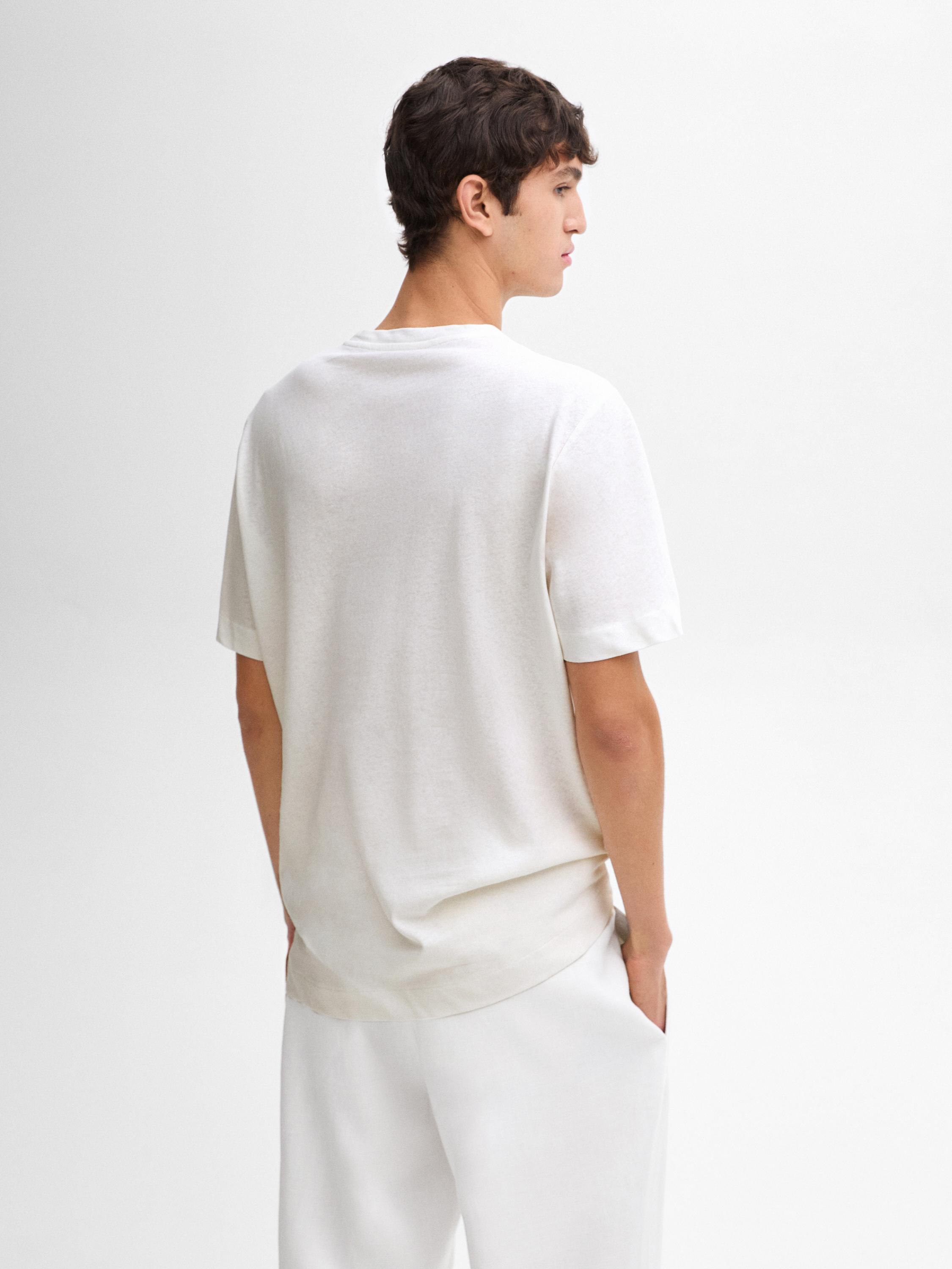 Camiseta ligera mezcla lino