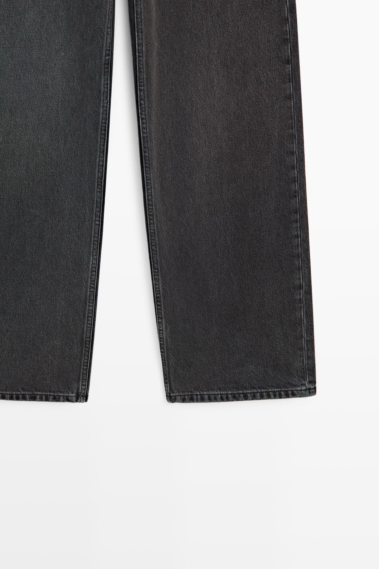 High-waist wide-leg jeans — GREY