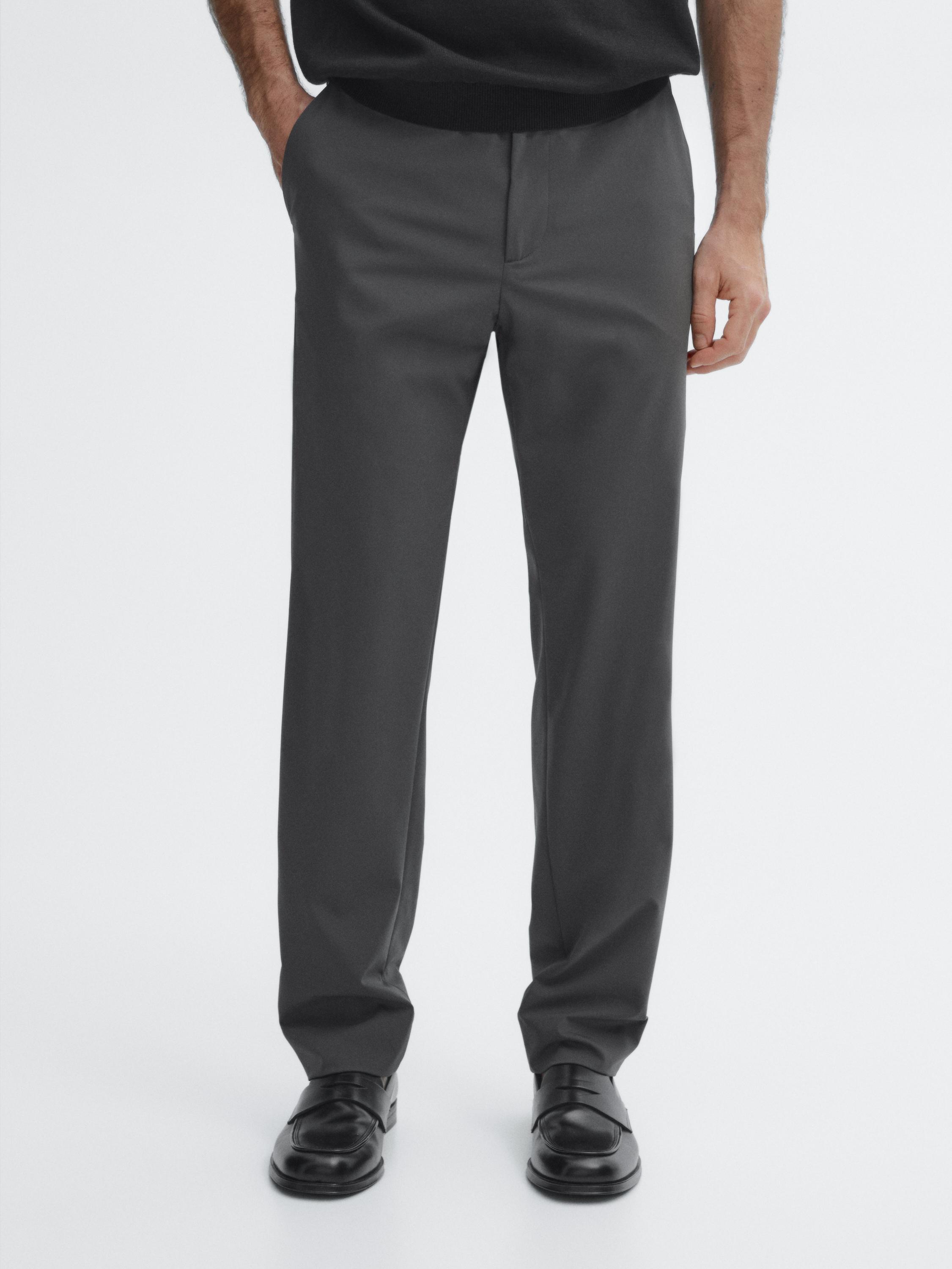 Regular-fit technical trousers