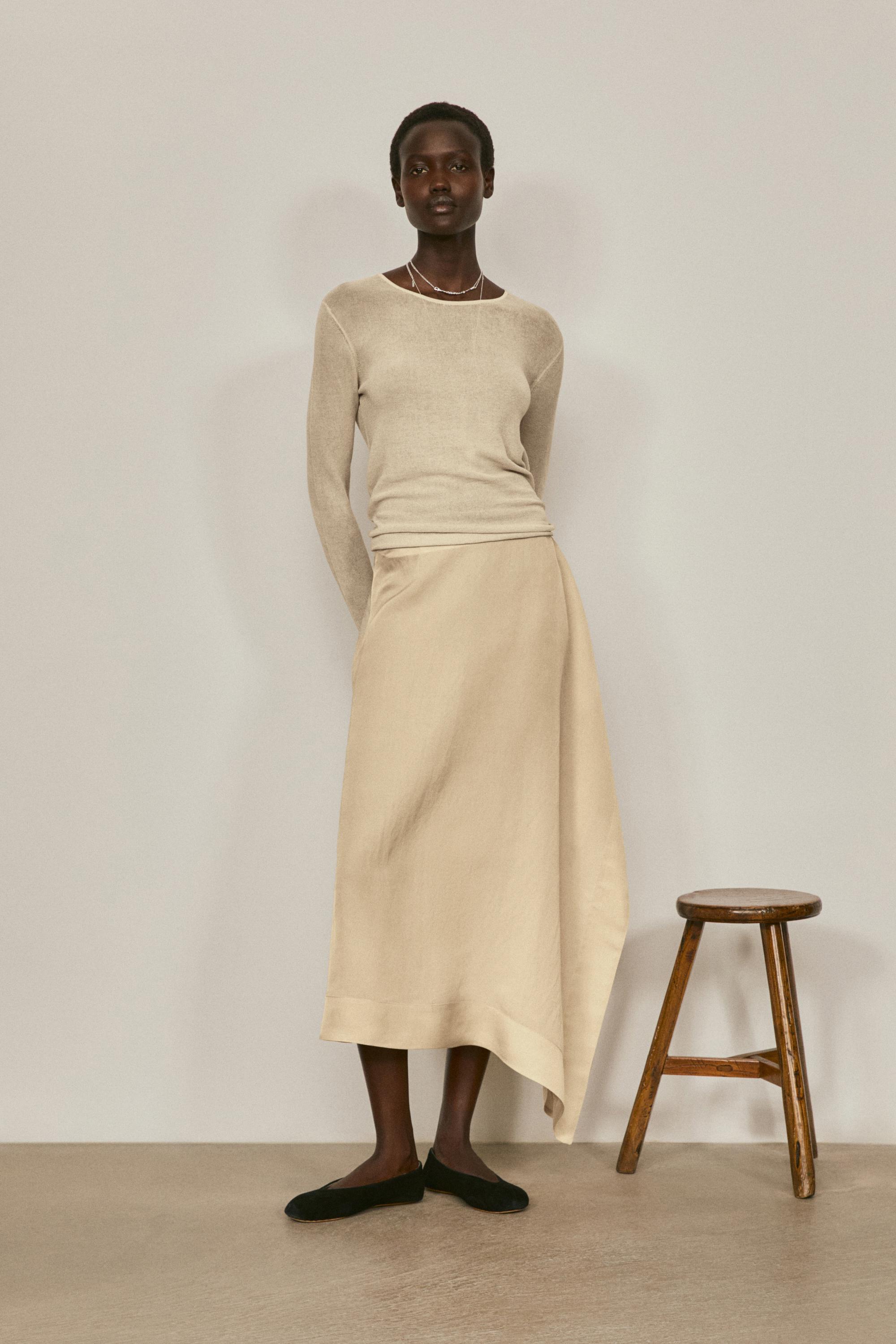 Flowing midi pareo skirt - LIMITED EDITION — MUSTARD YELLOW