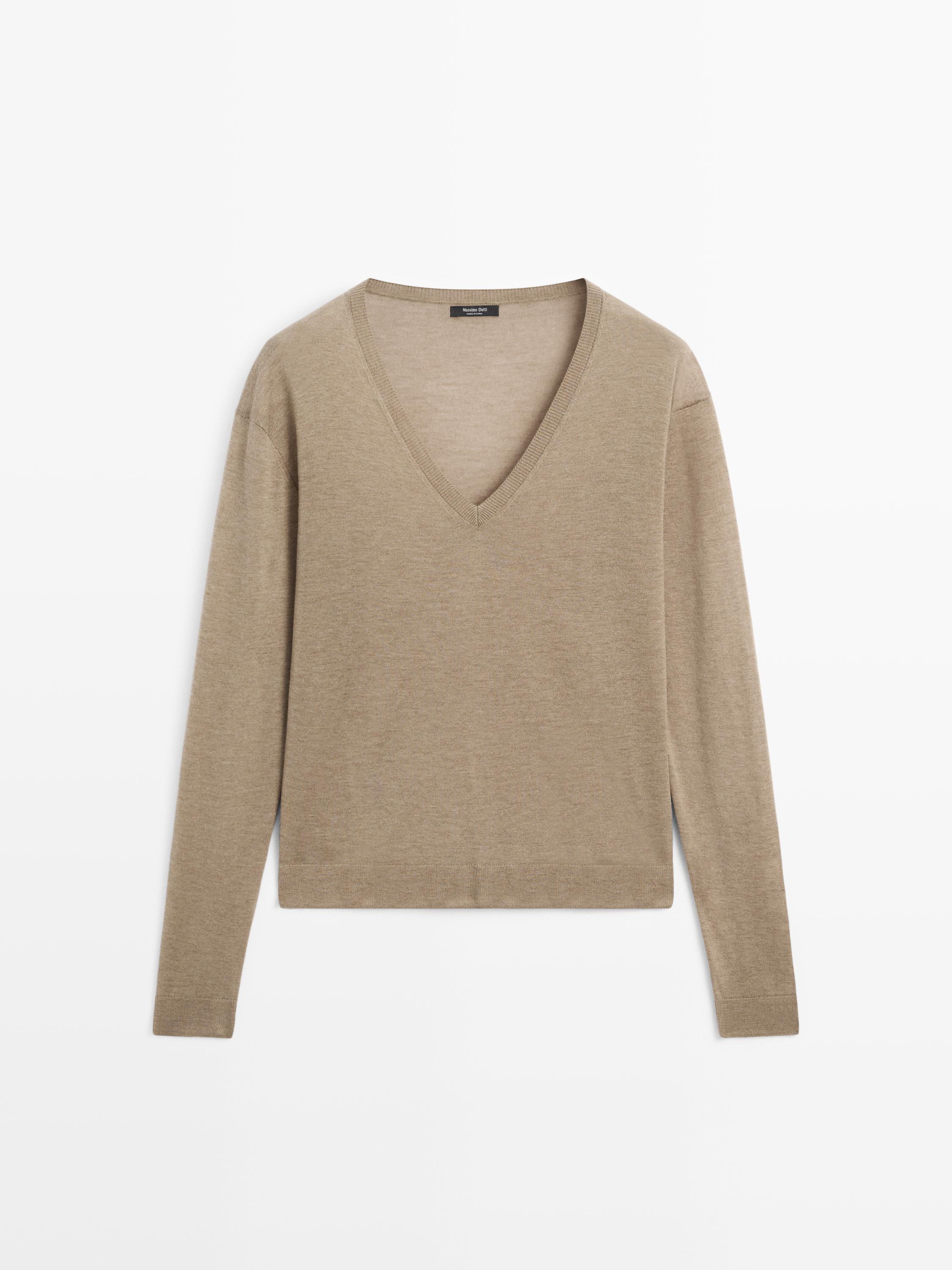 Pull en maille laine et soie