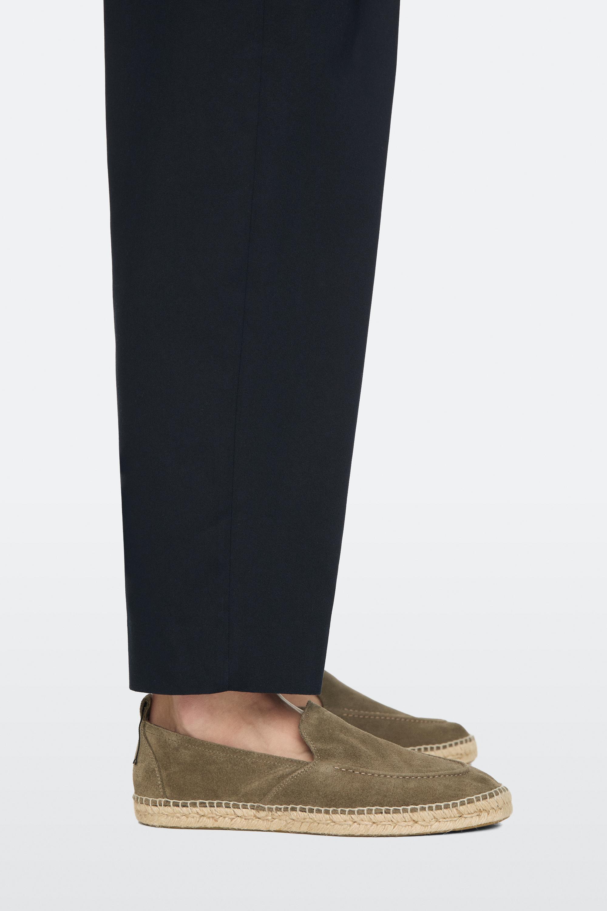 Leather espadrilles with moc toe — BOTTLE