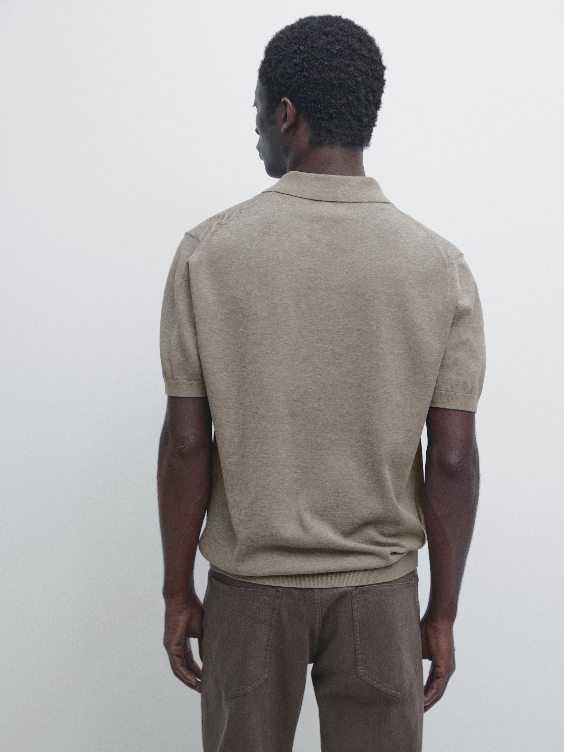 Pamuklu triko polo yaka kazak