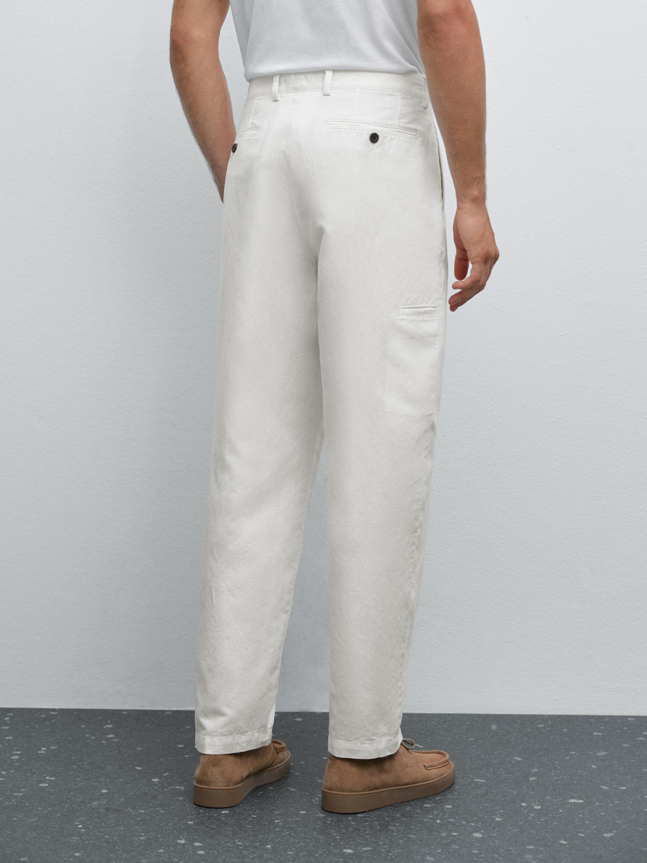 Tapered fit trousers