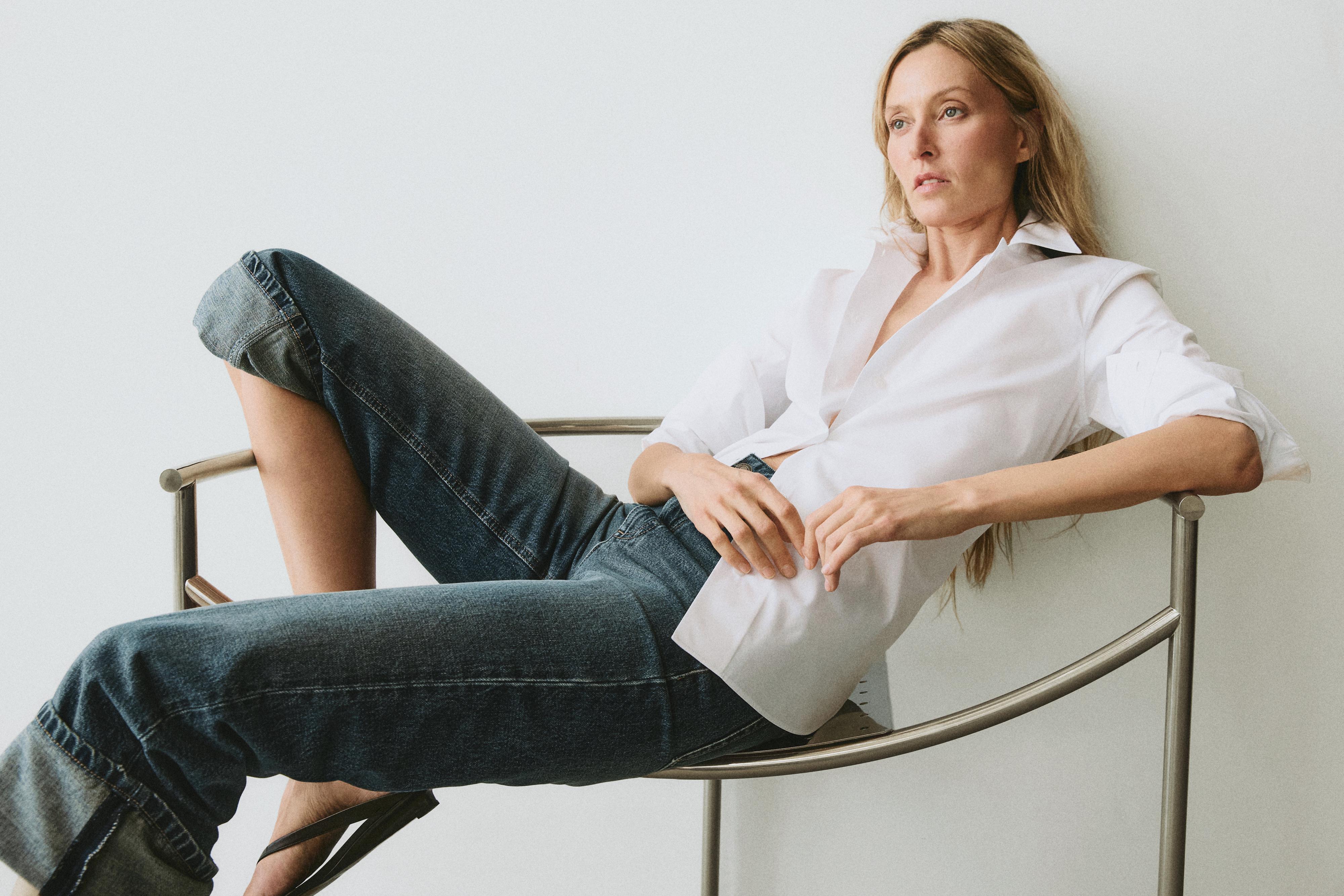 100% cotton poplin shirt — WHITE