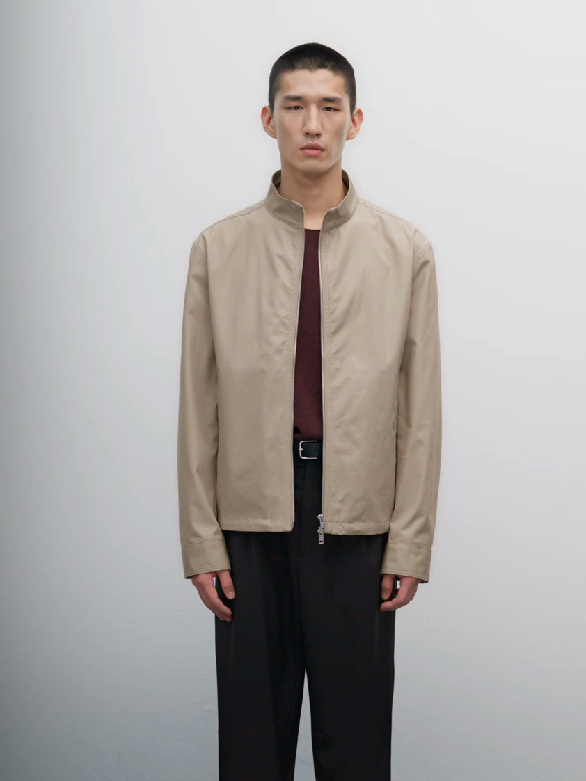 100% cotton zip-up jacket