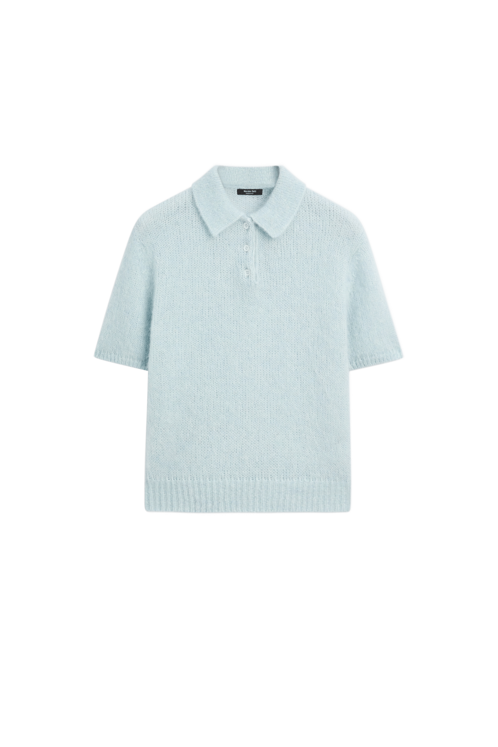 Massimo Dutti Alpaka karışımlı triko polo yaka kazak görsel 7
