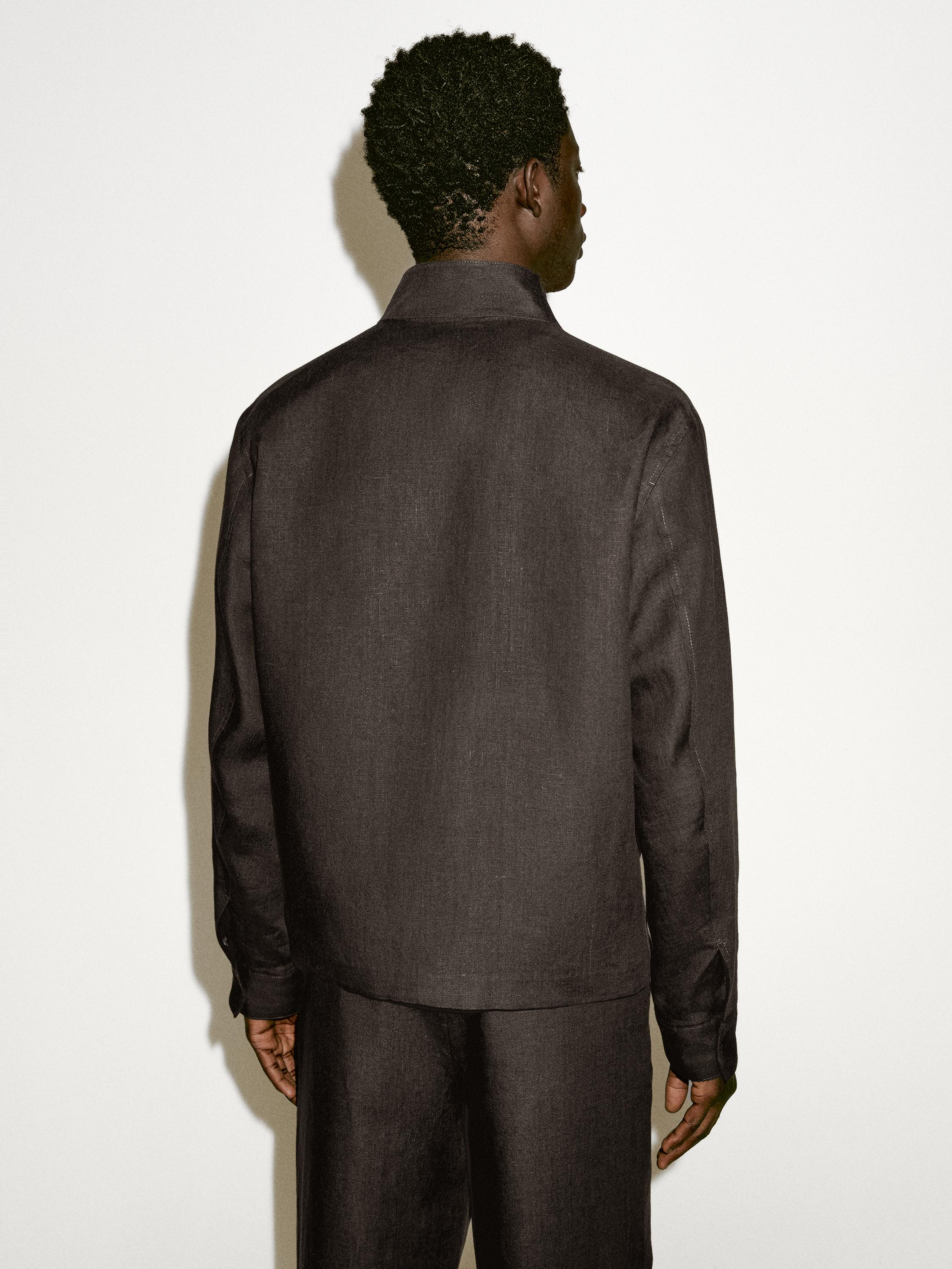 100% linen jacket with pockets - Limited Edition