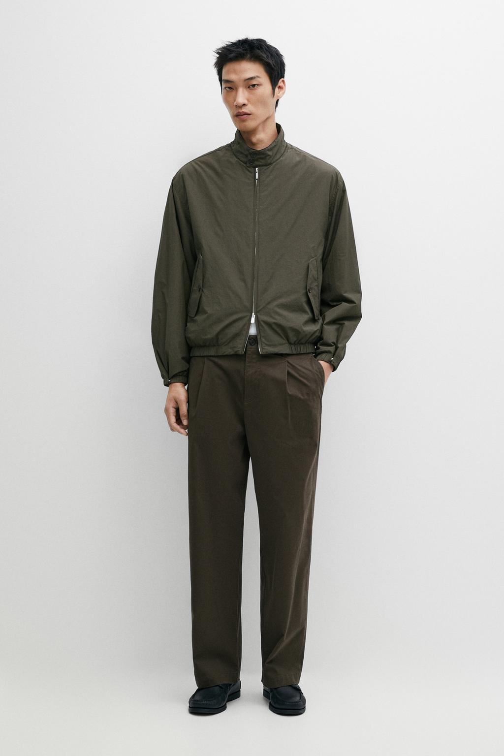 Massimo Dutti Texniki boxy fit bombardmançı gödəkçə