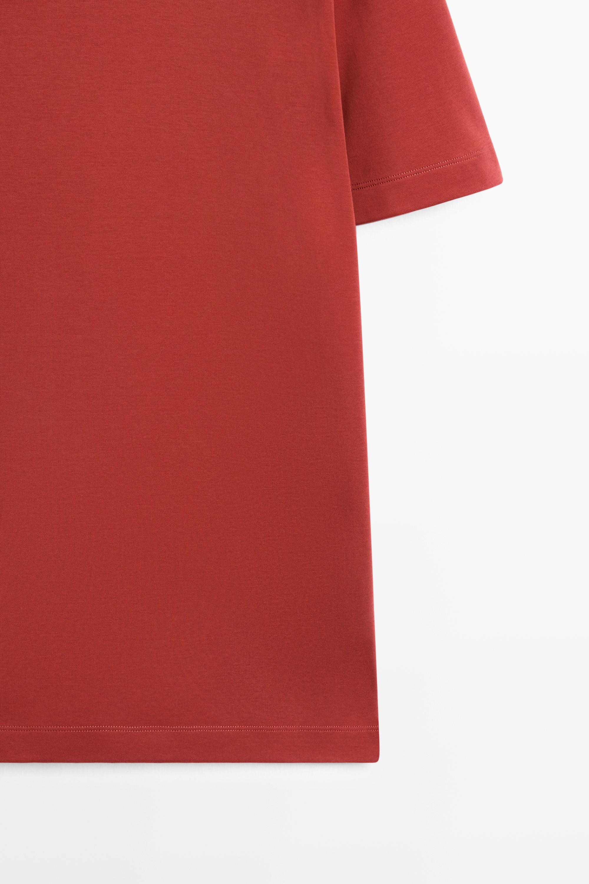 100% cotton short sleeve T-shirt — RUBY RED
