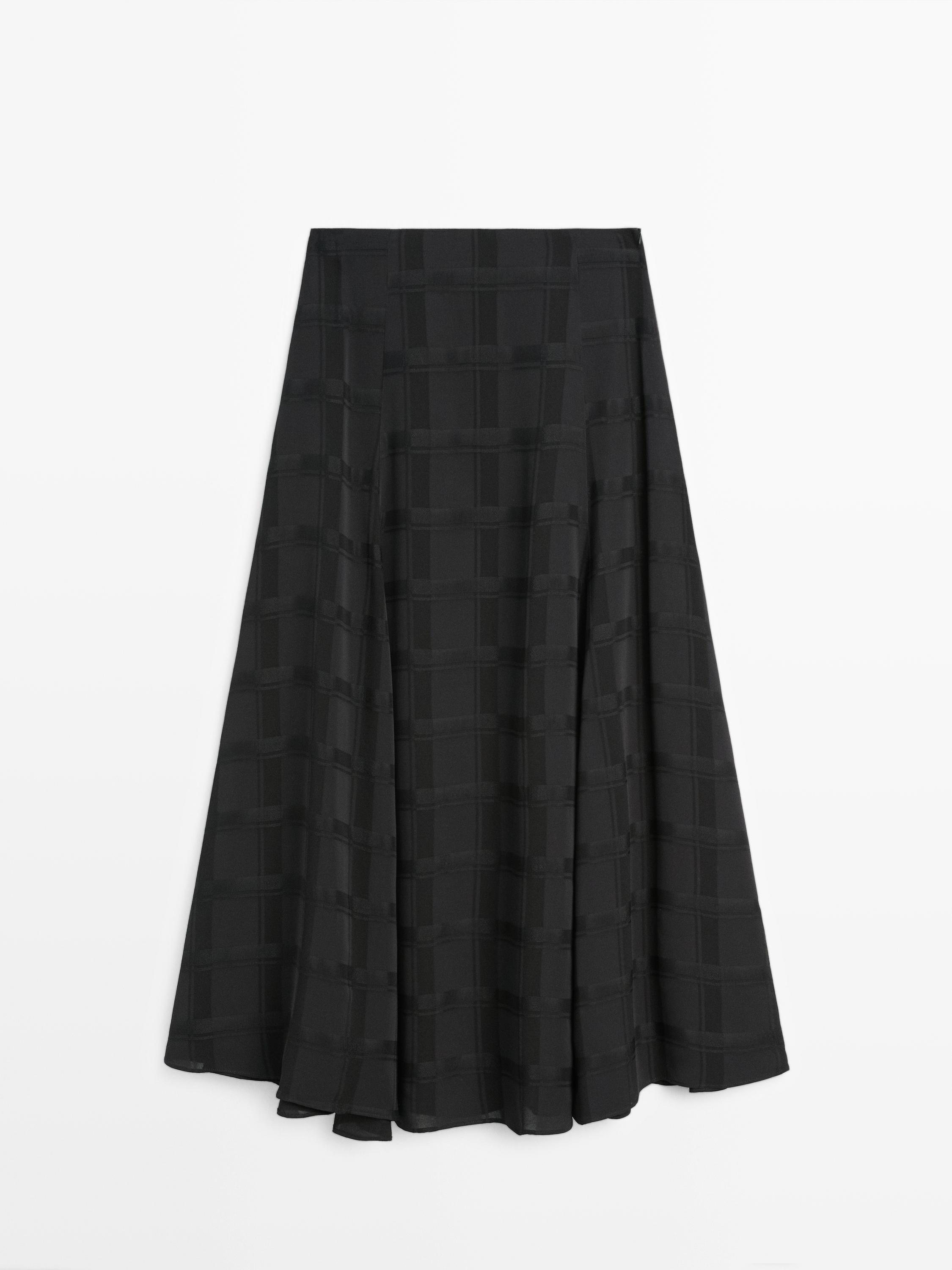 Long flounce skirt