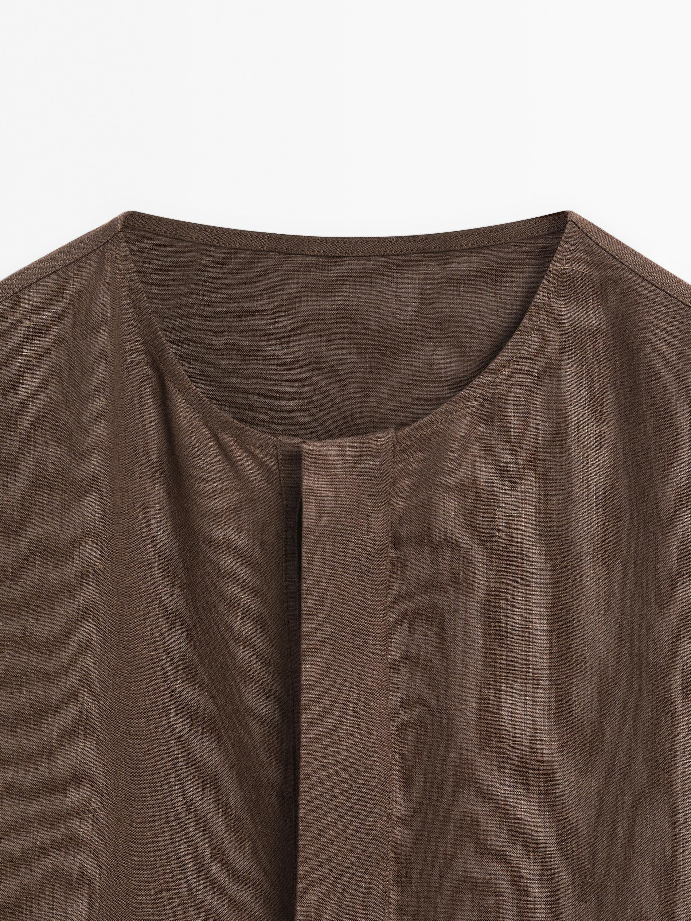 Hemdkleid aus 100 % Leinen