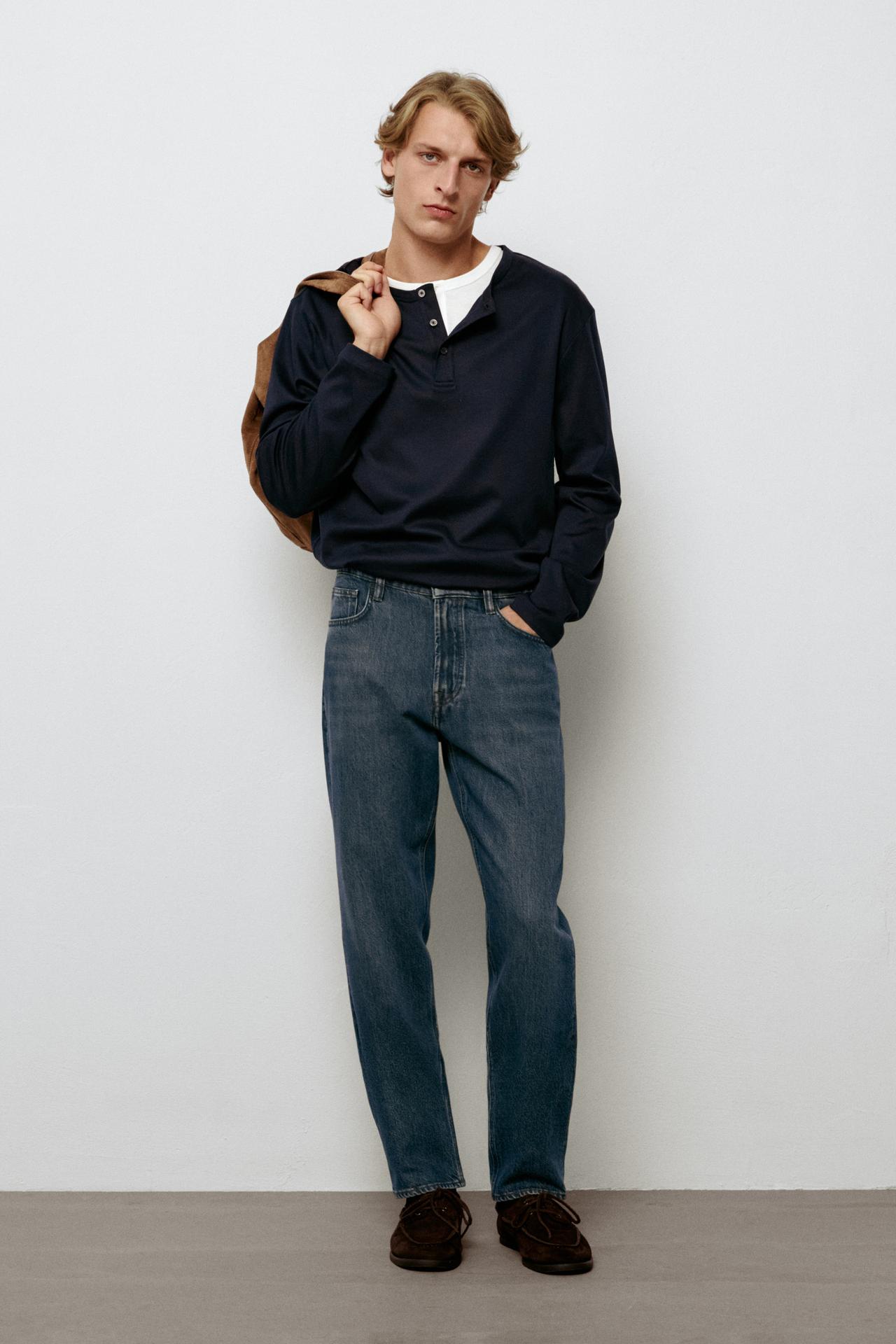 Tapered fit jeans — INDIGO