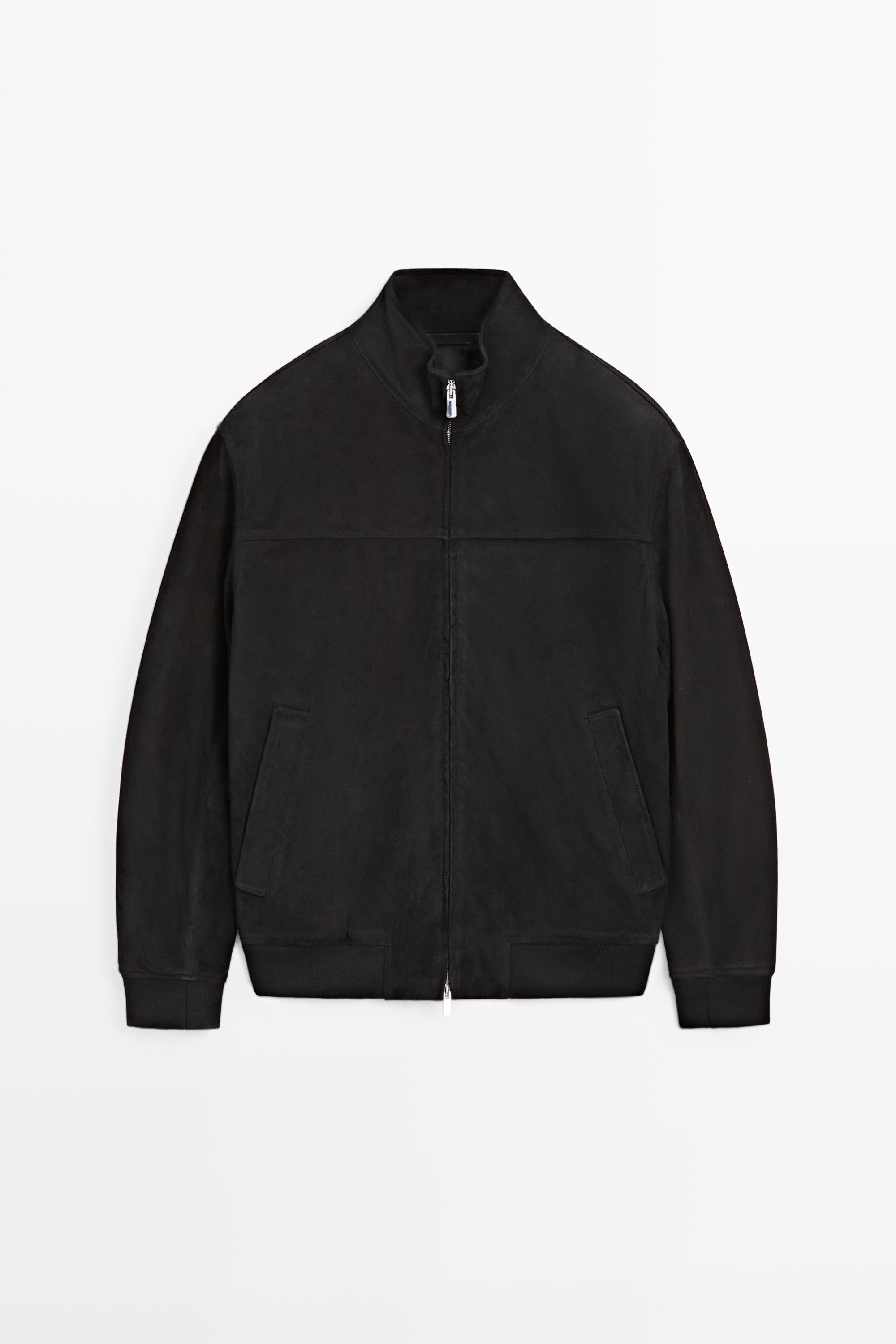 Chaqueta bomber piel ante