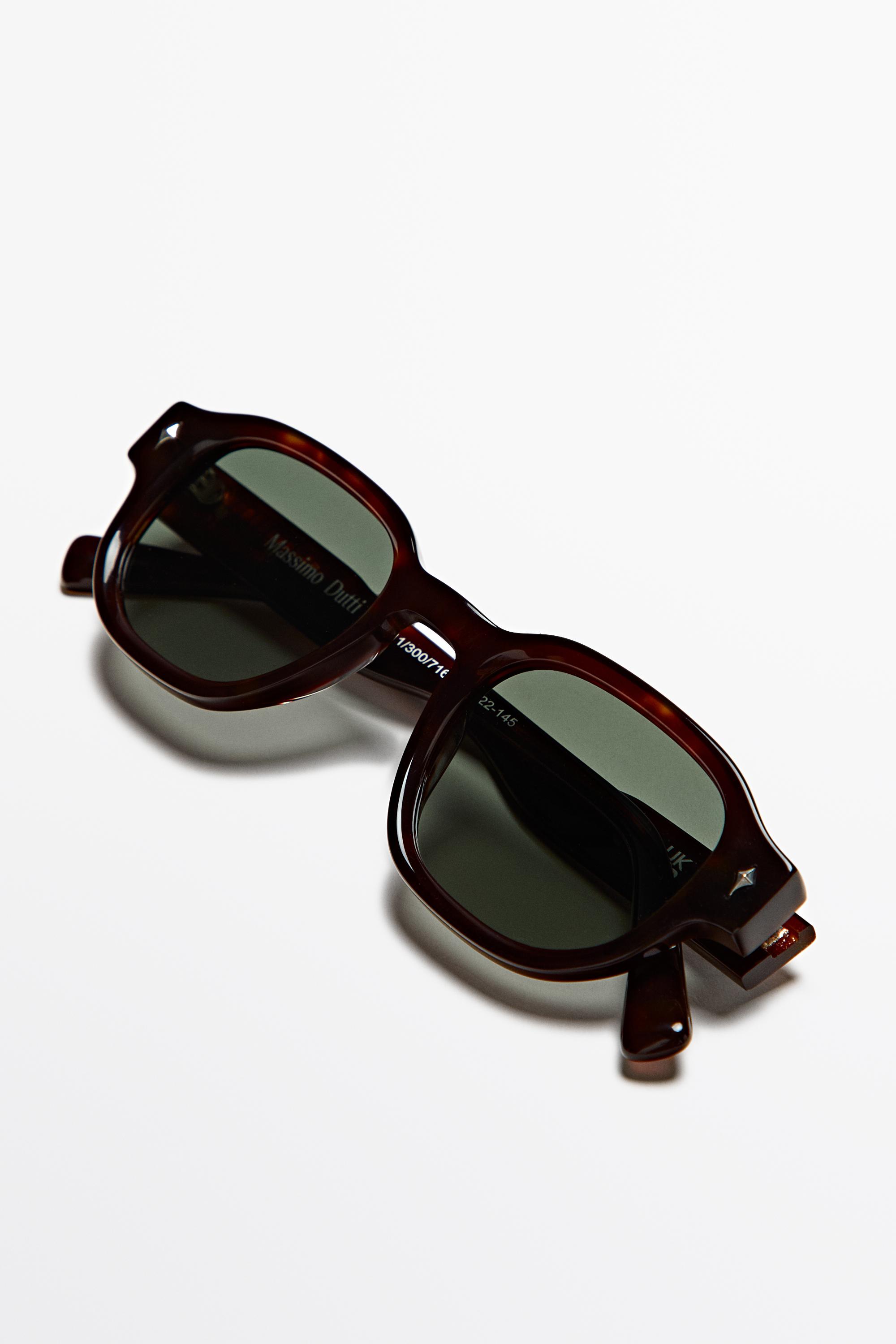 Round sunglasses — BROWN