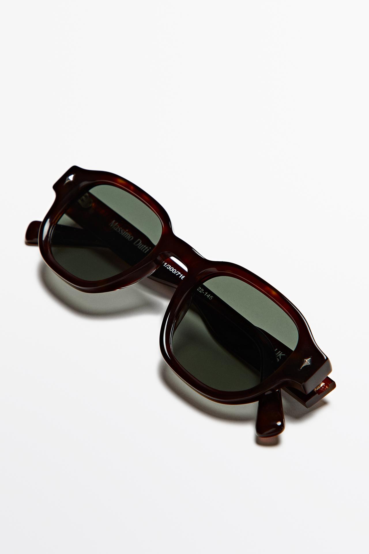 Round sunglasses — BROWN