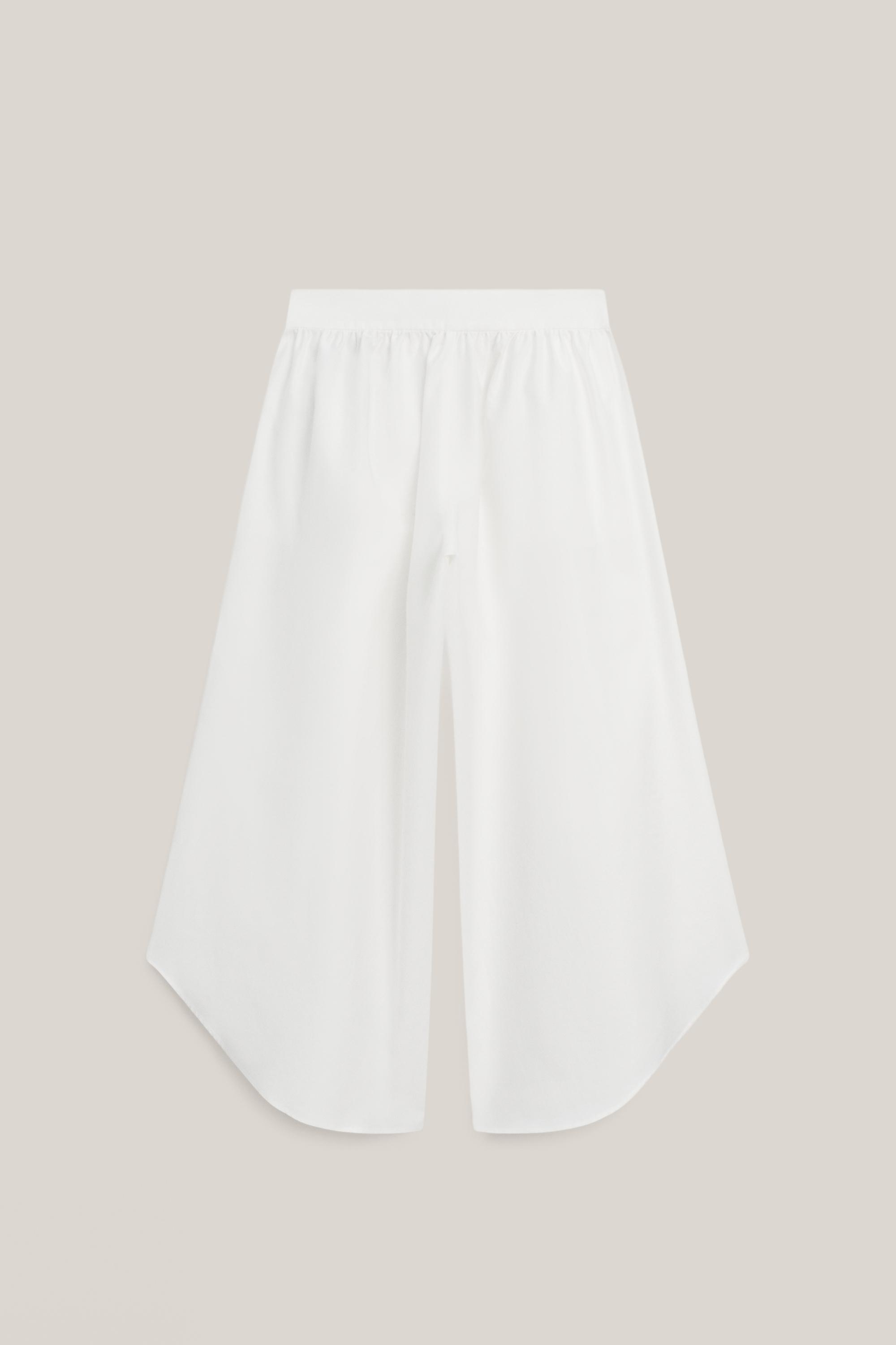 Culottes with pleated details - LIMITED EDITION — Off white