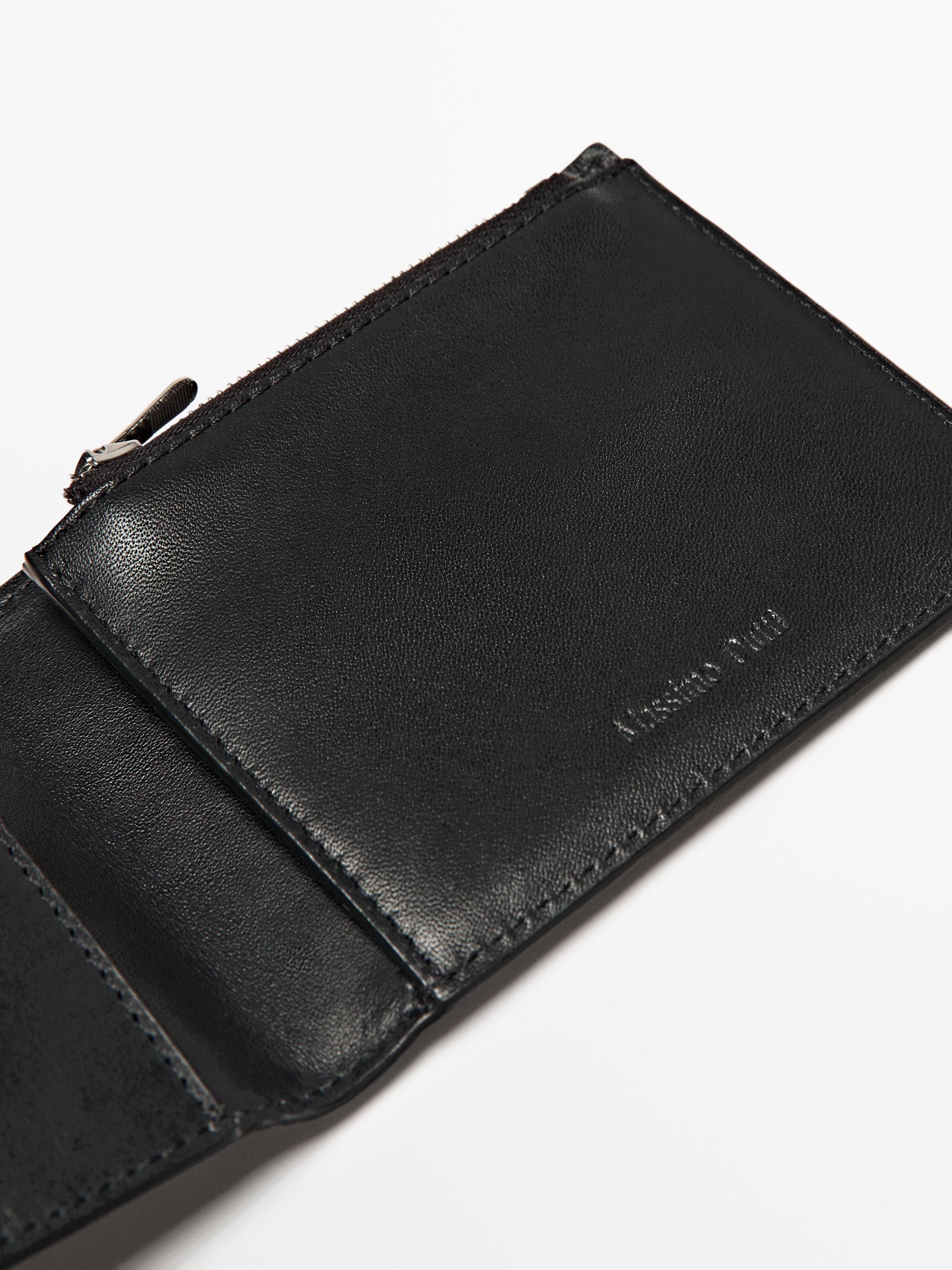 Brieftasche im Querformat aus Nappaleder