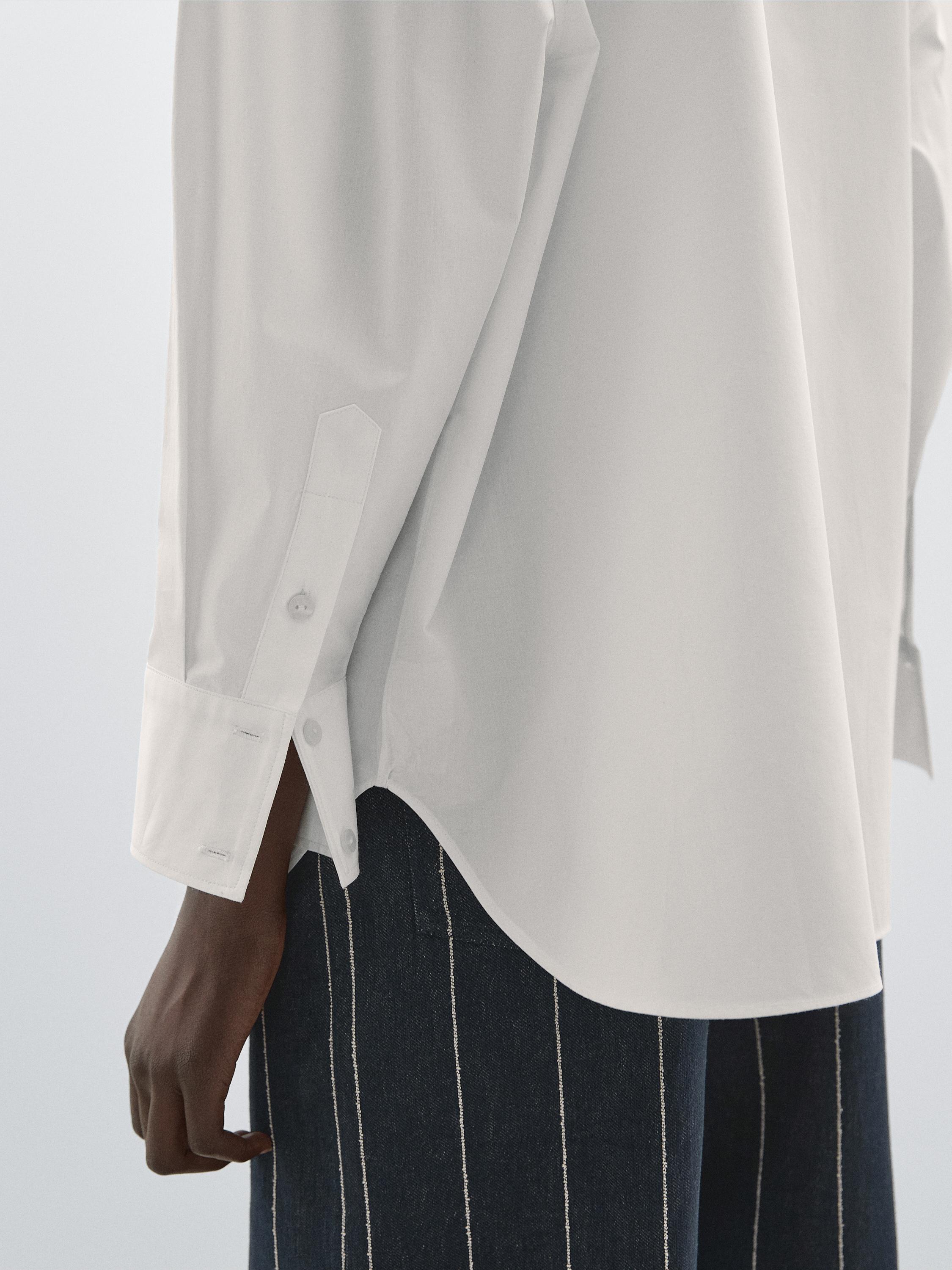 100% cotton shirt with seam details