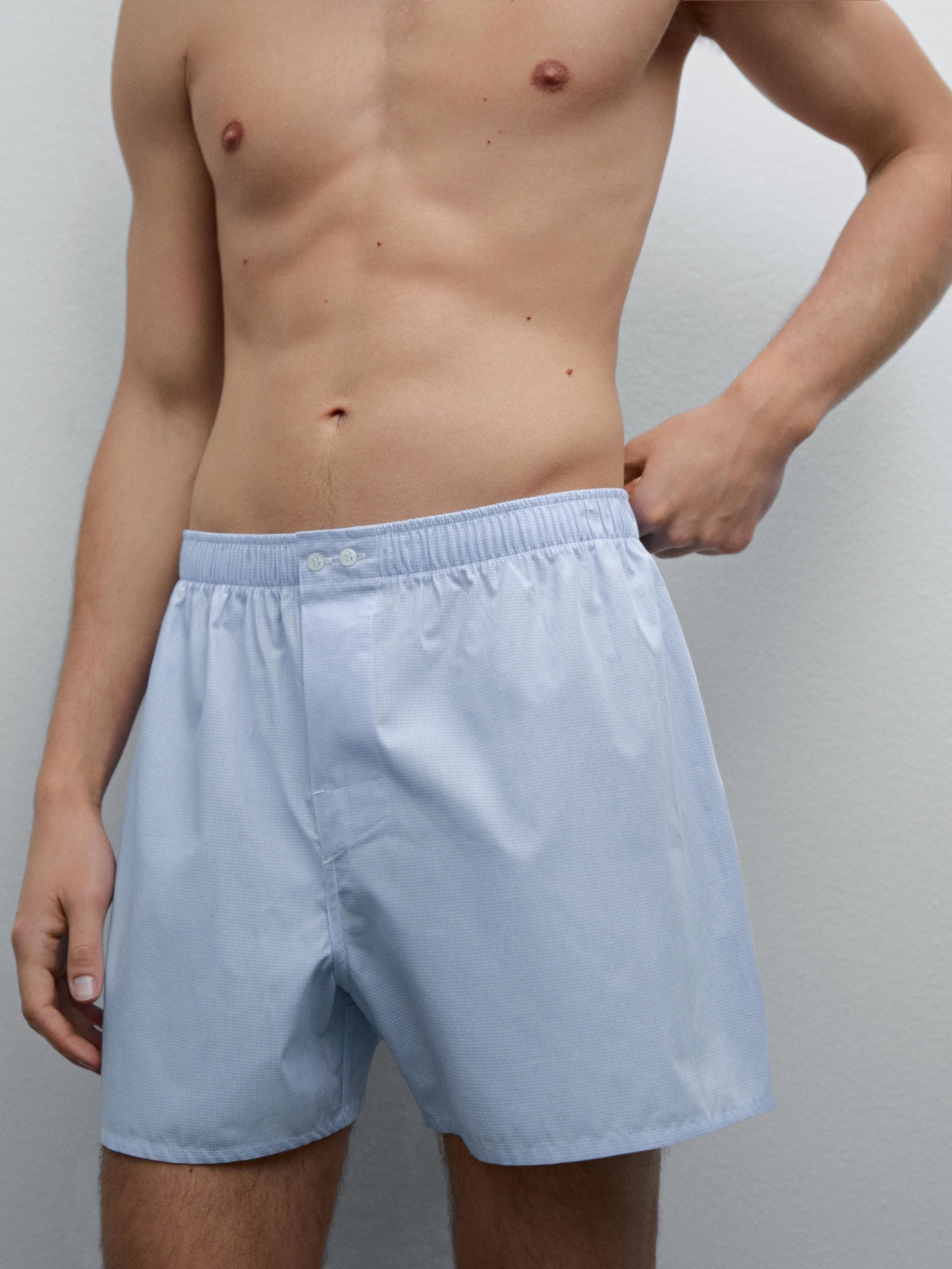 Gingham mini boxers