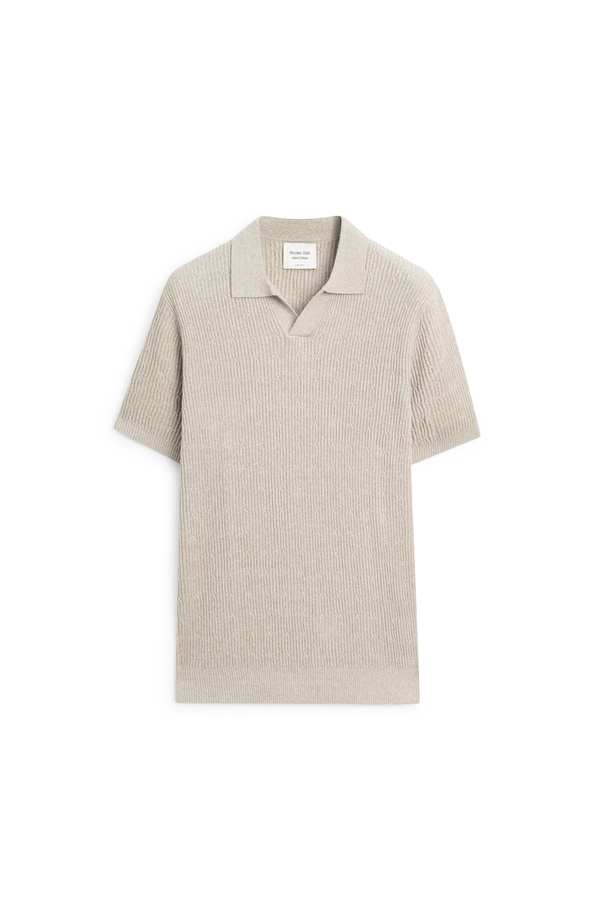 Cable-knit polo sweater - LIMITED EDITION — GREENISH