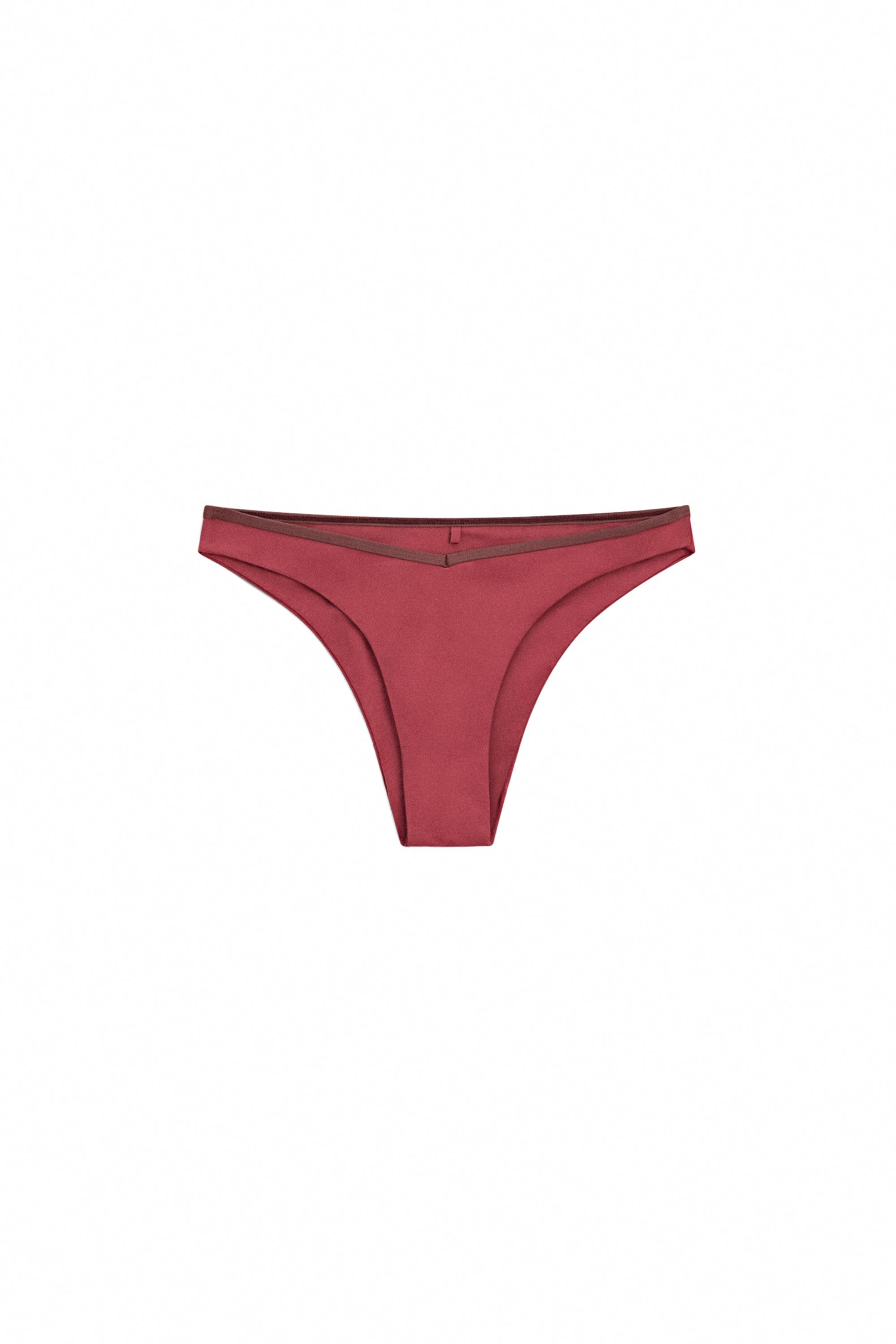 Contrast bikini bottoms — PINK