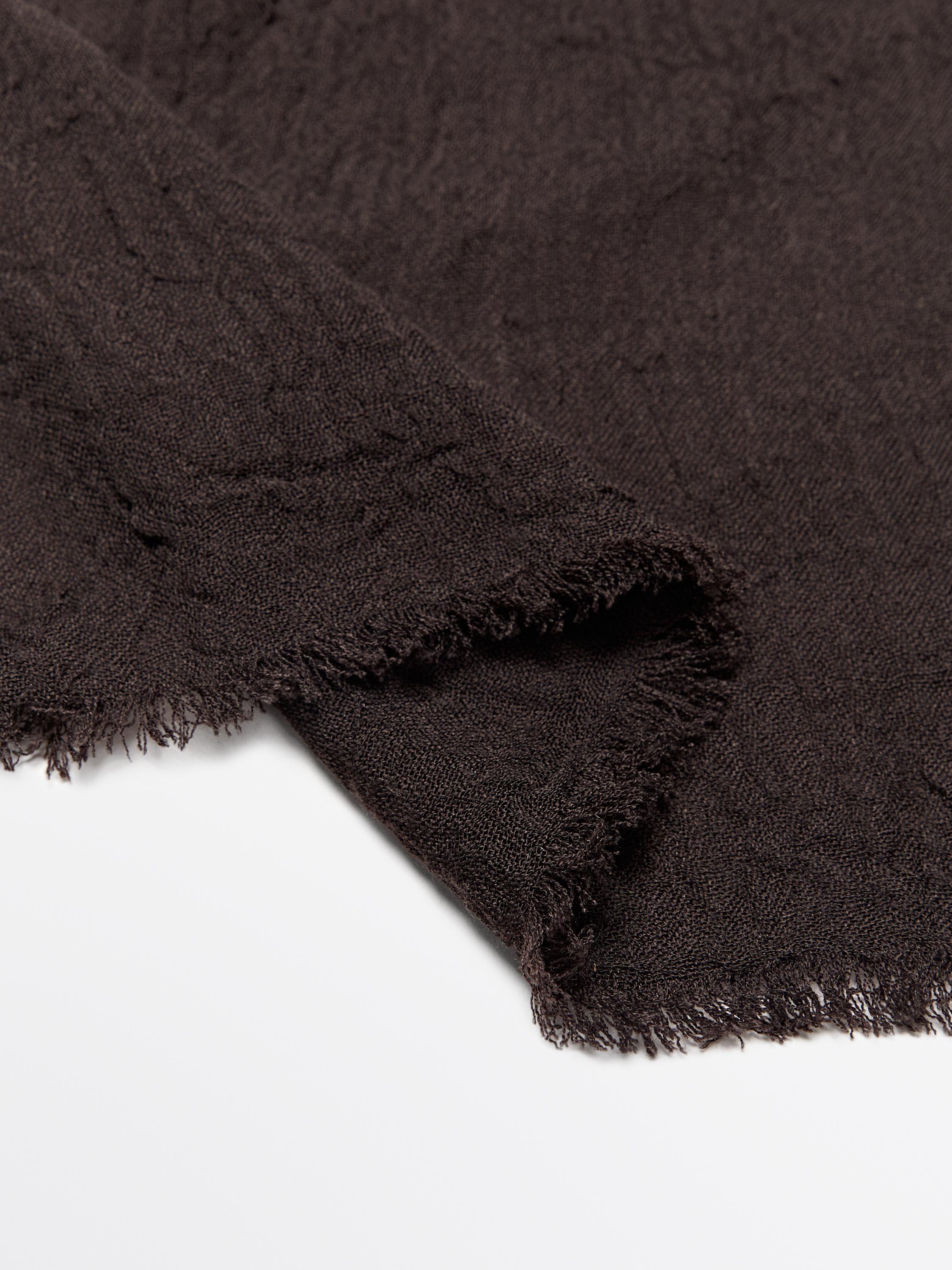 Lightweight wool blend scarf