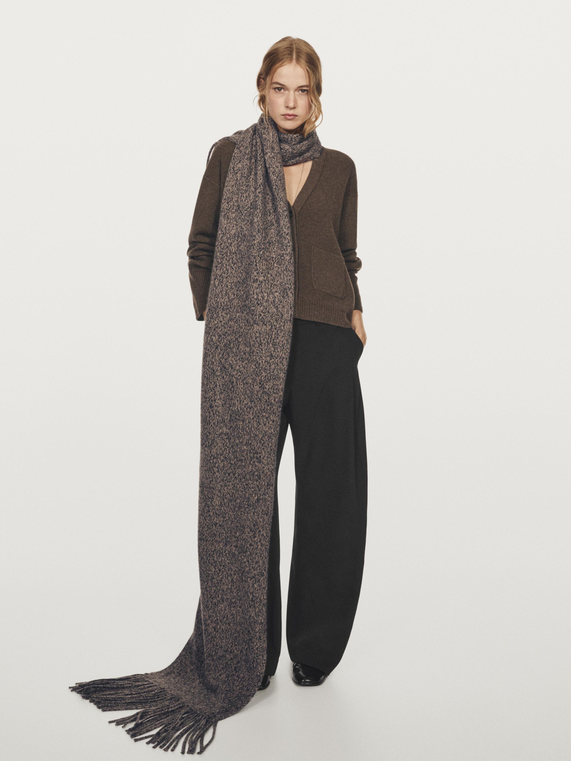 Strickcardigan aus 100 % Wolle mit Taschen