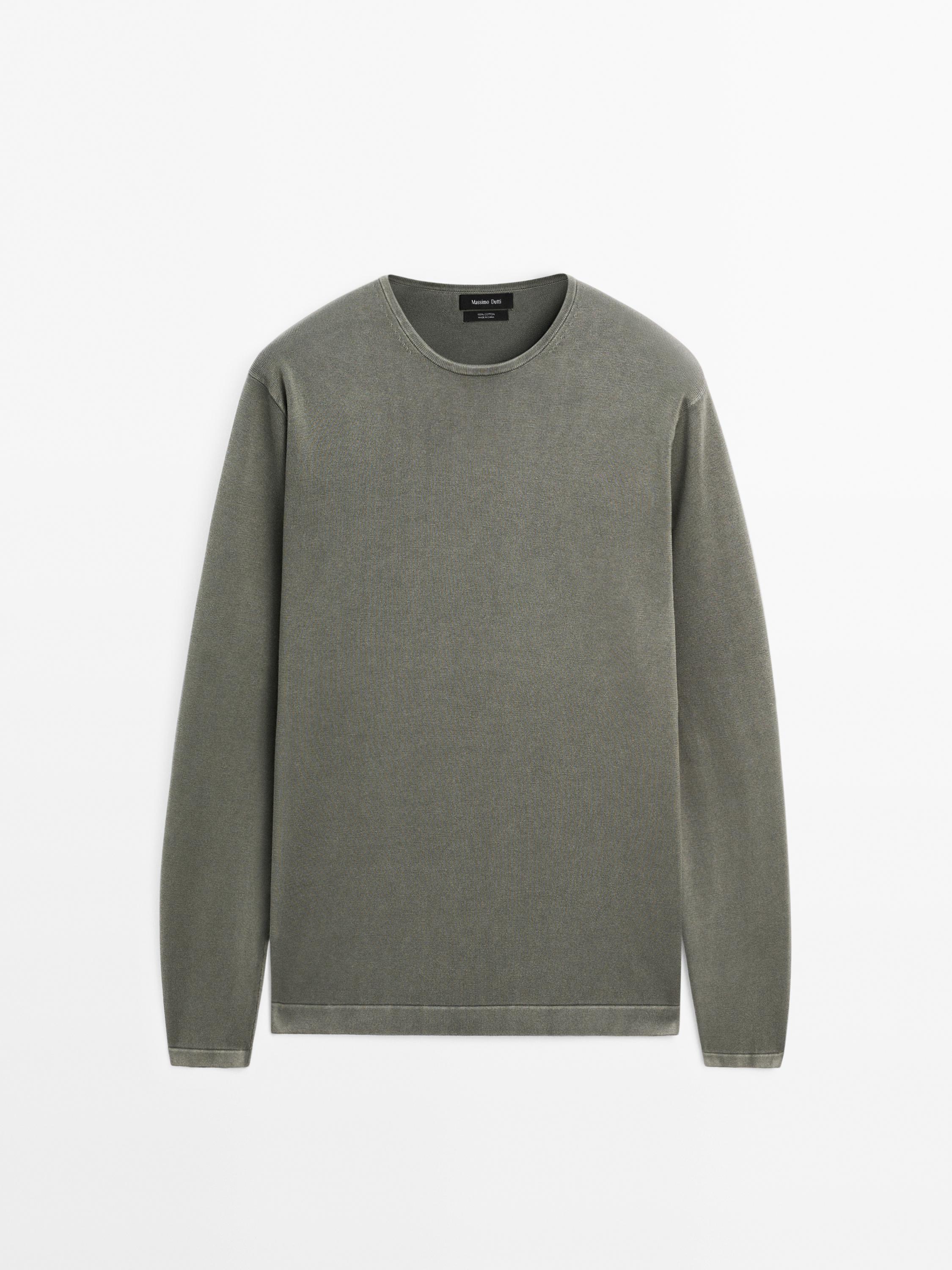 Fine knitted jumper 100% cotton