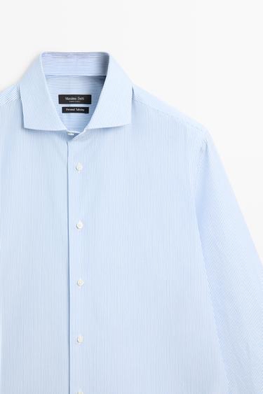 100% cotton striped shirt — WHITE 4