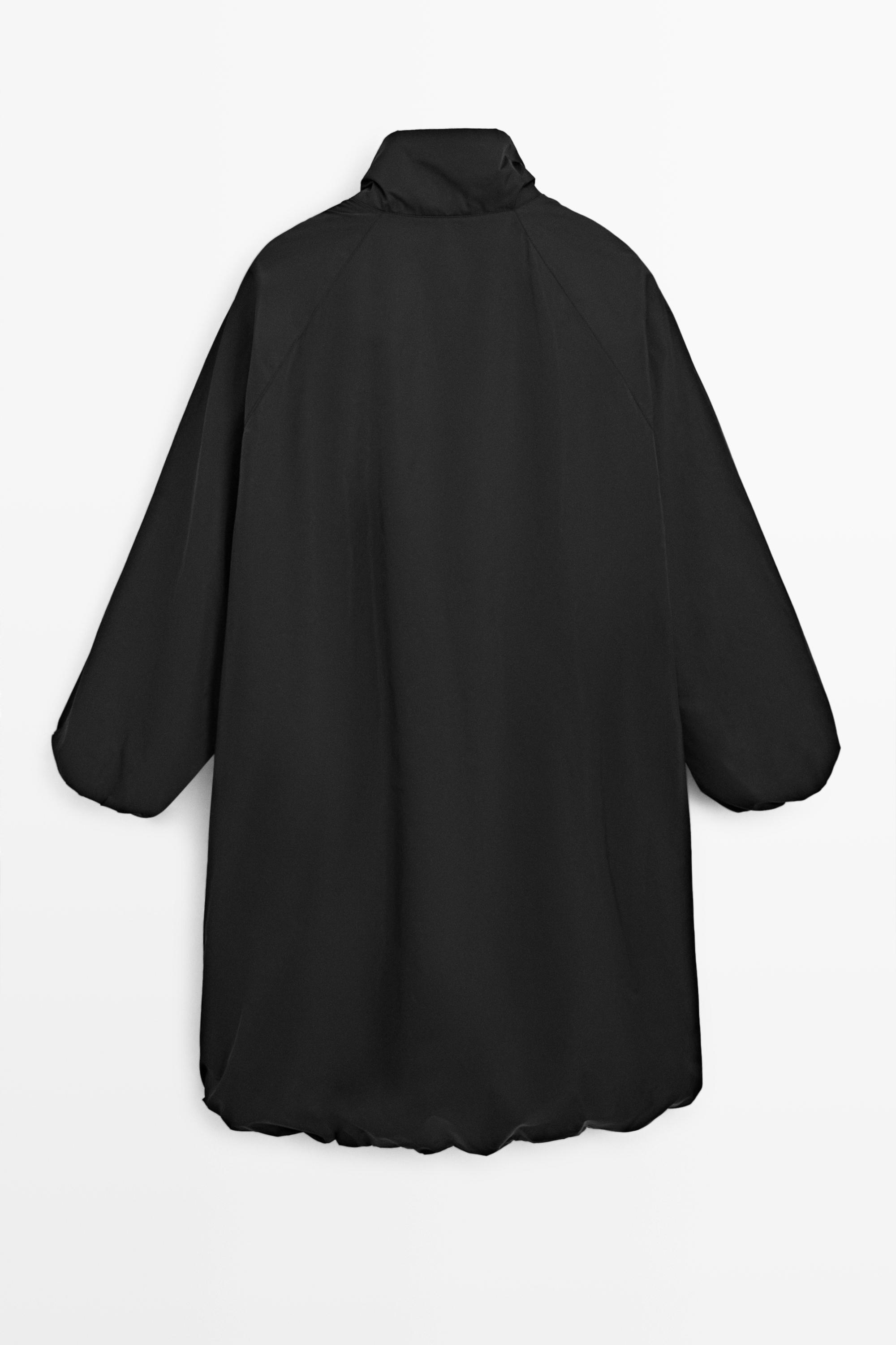High neck jacket — BLACK