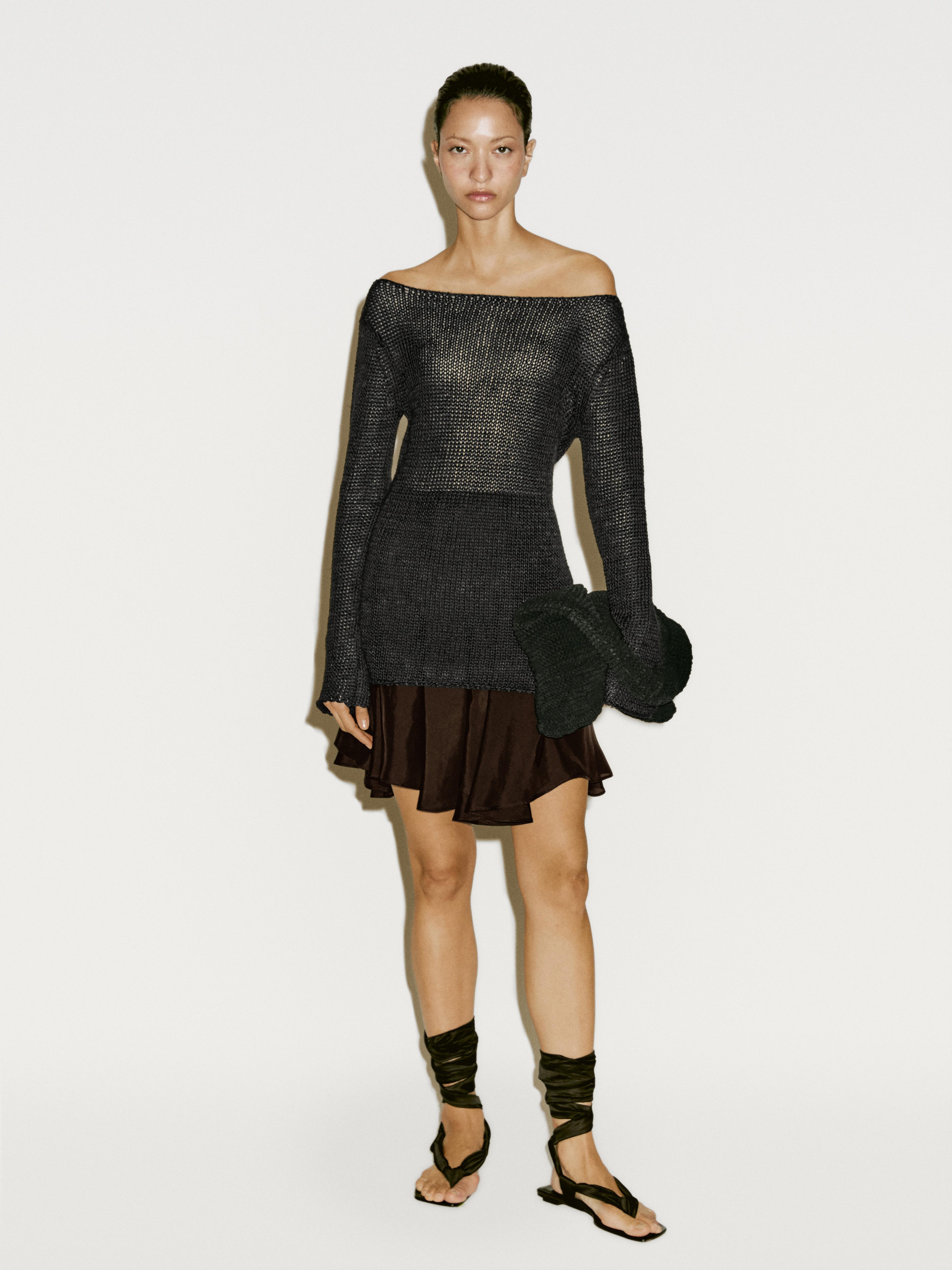 Flowing short skirt with flounce - Limited Edition