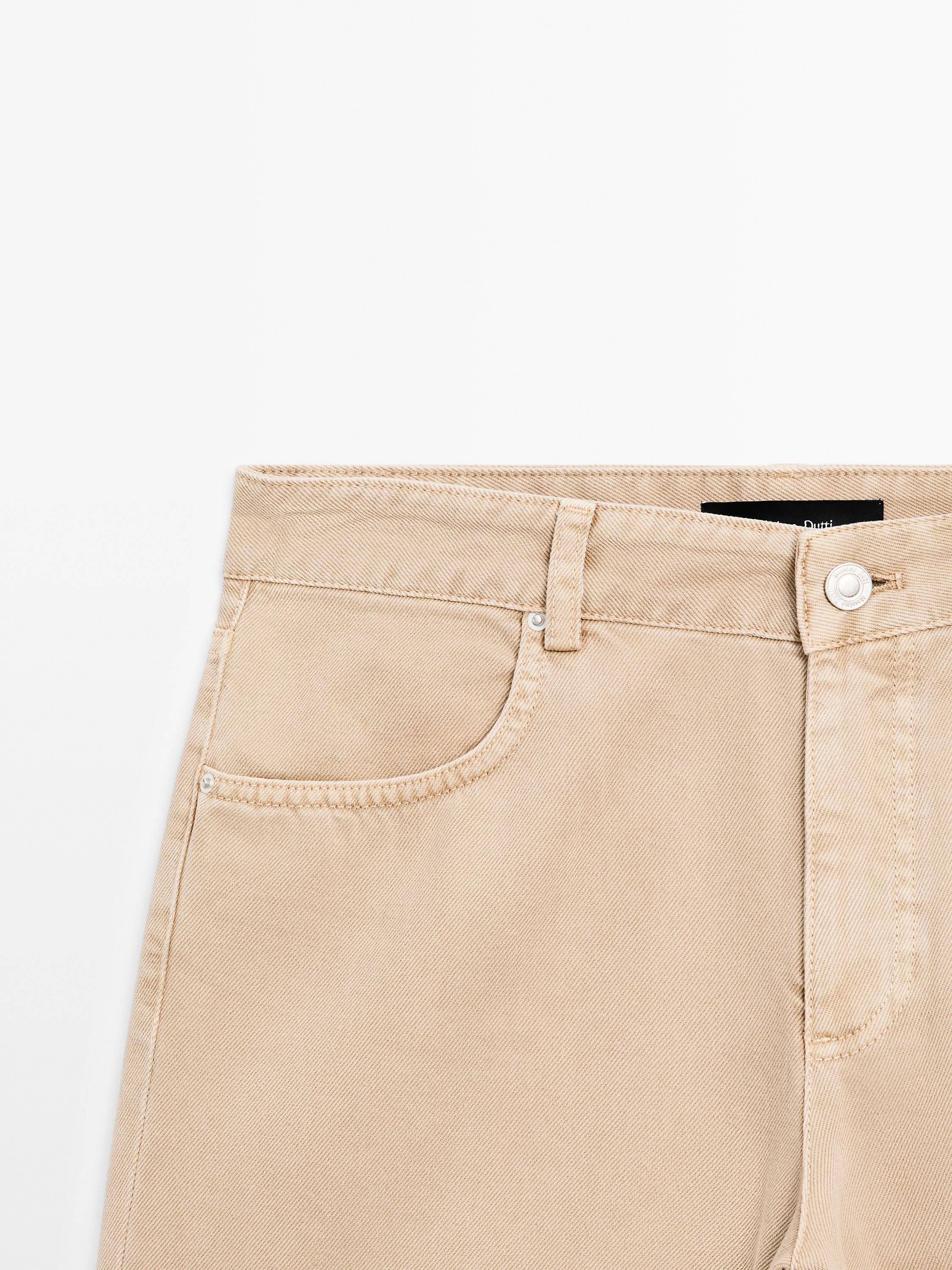 Mid-rise flared jeans