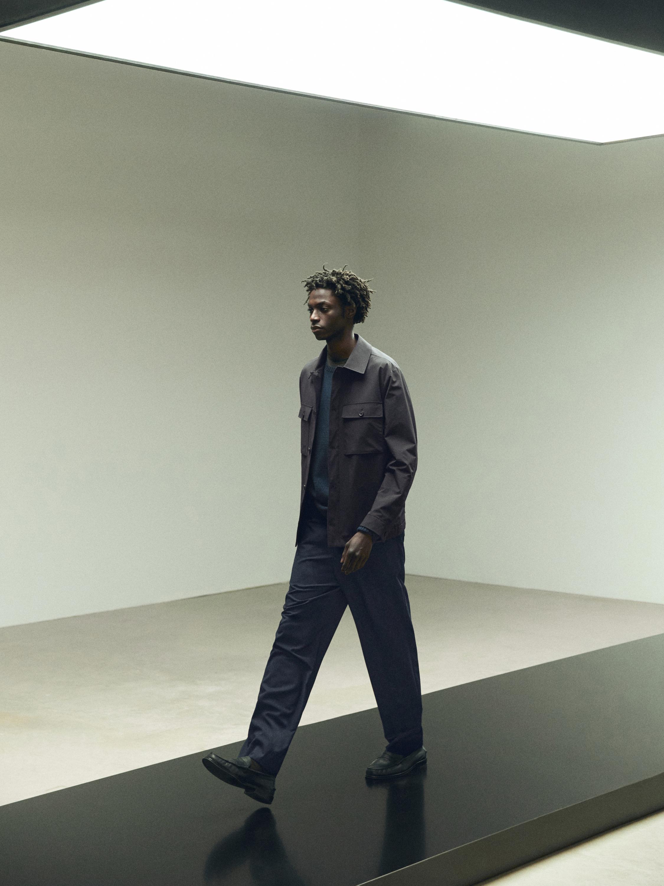 Short jacket with pocket details — NAVY BLUE