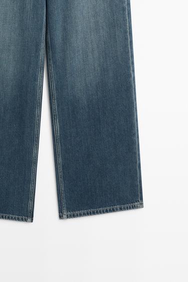 Relaxed wide-leg jeans — MEDIUM BLUE 7