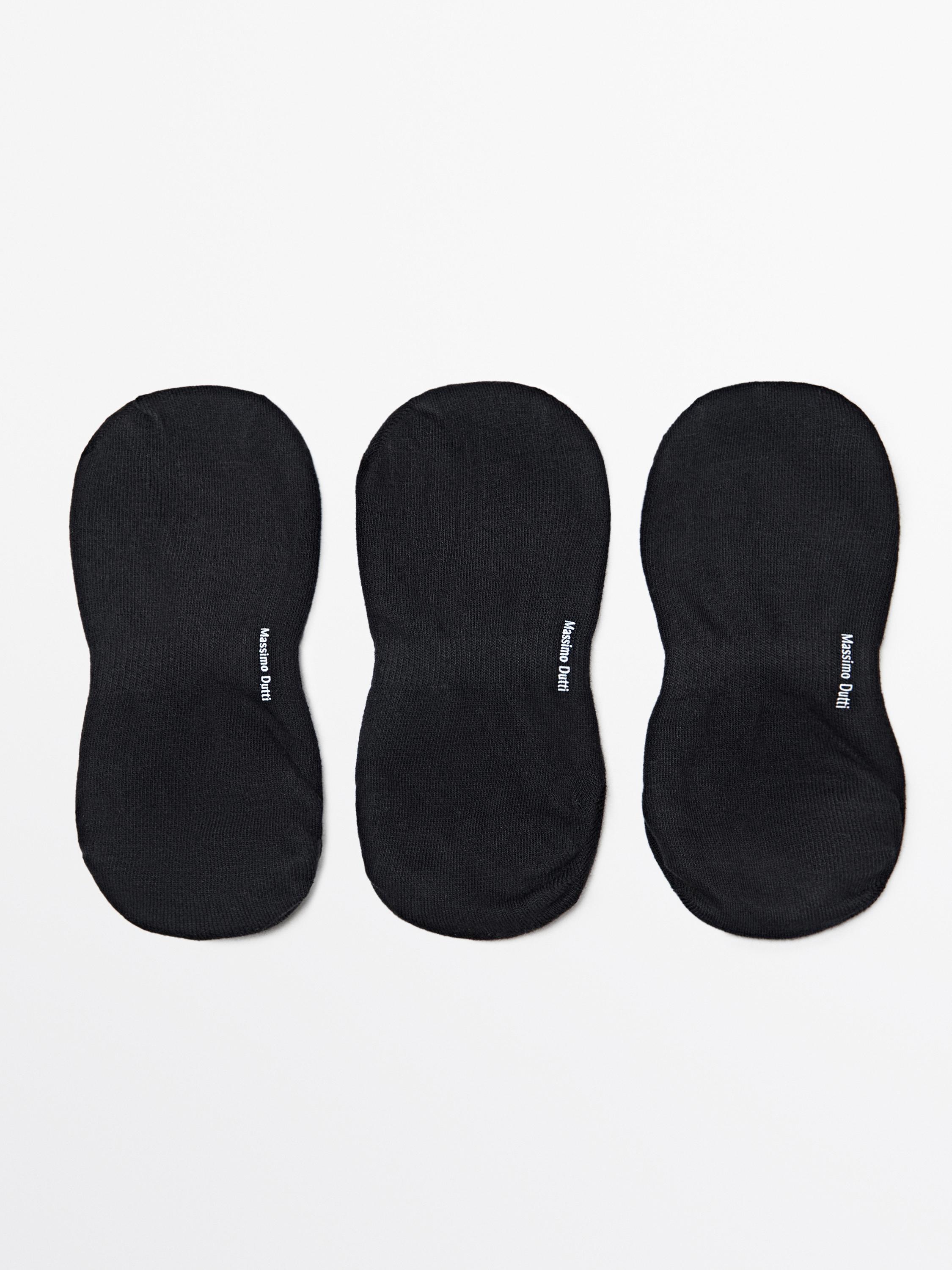 Pack 3 calcetines invisibles mezcla algodón