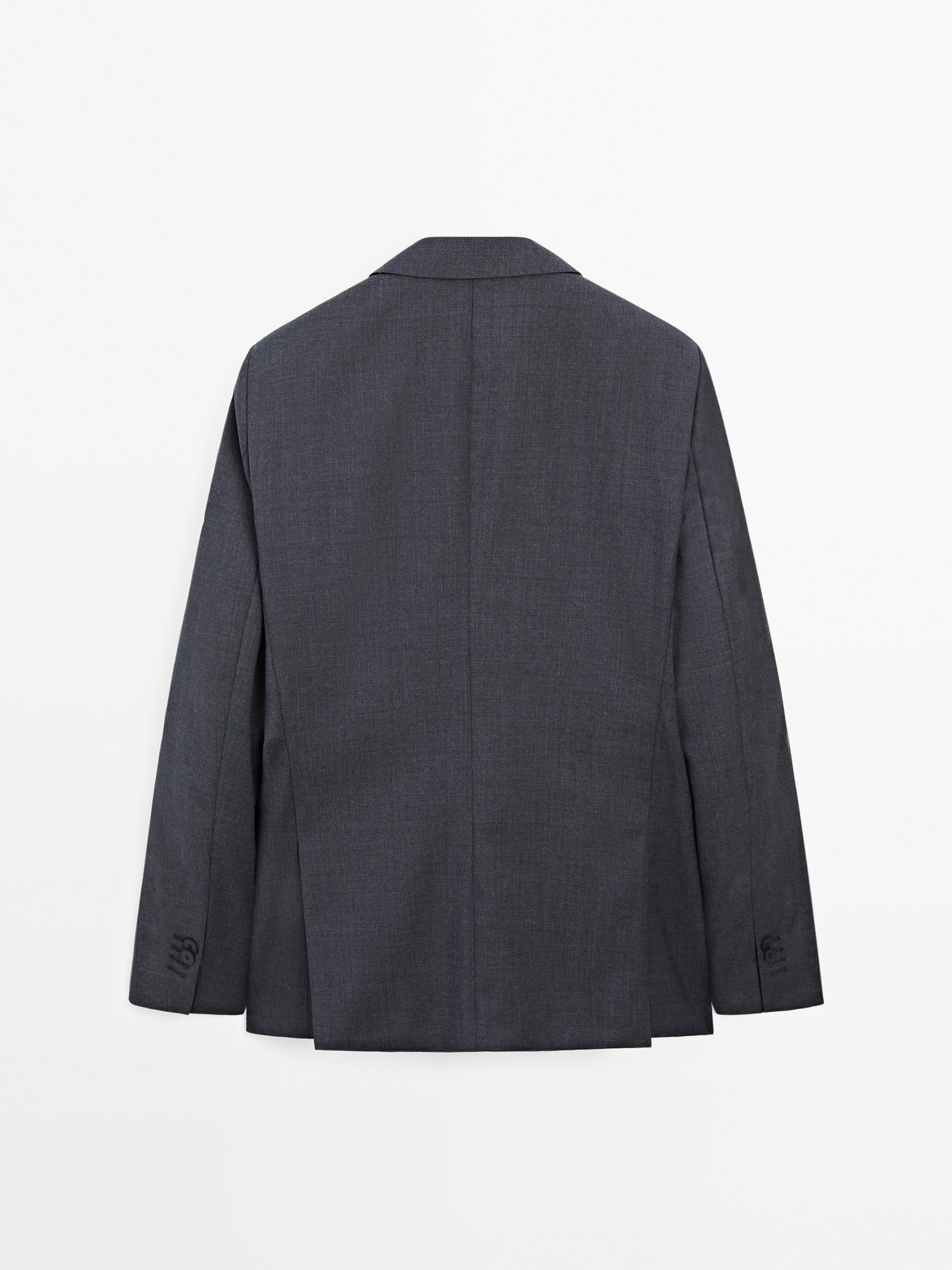 日本未入荷【MassimoDutti】ウール100%スーツブレザー/NavyBlue 100% wool suit blazer · Navy Blue · Dressy | Massimo Dutti