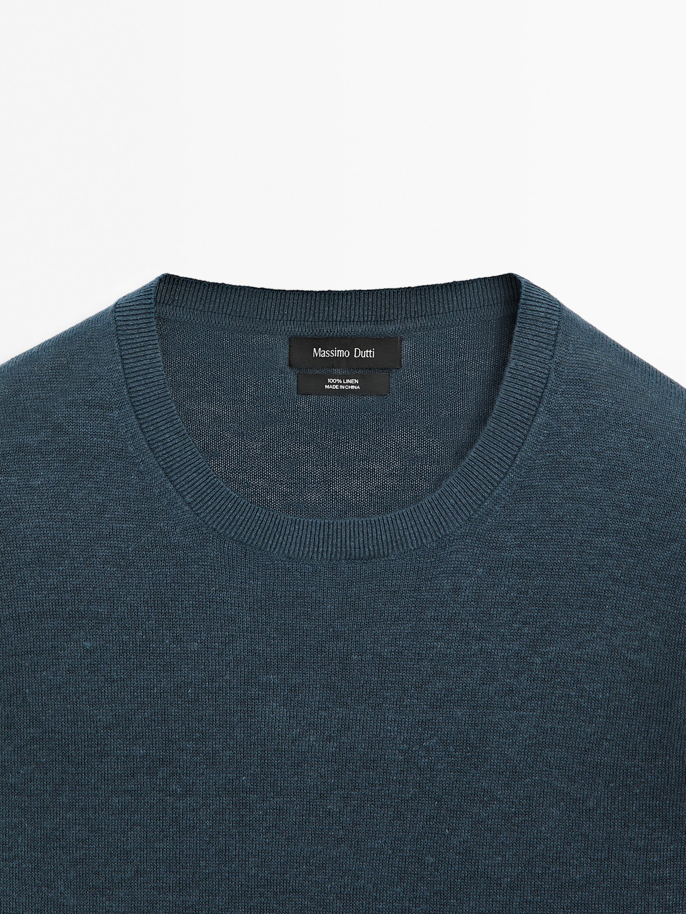 ★MASSIMO DUTTI★ リネンニットポロセーター A Massimo Dutti(マッシモドゥッティ) ニット・セーター(メンズ