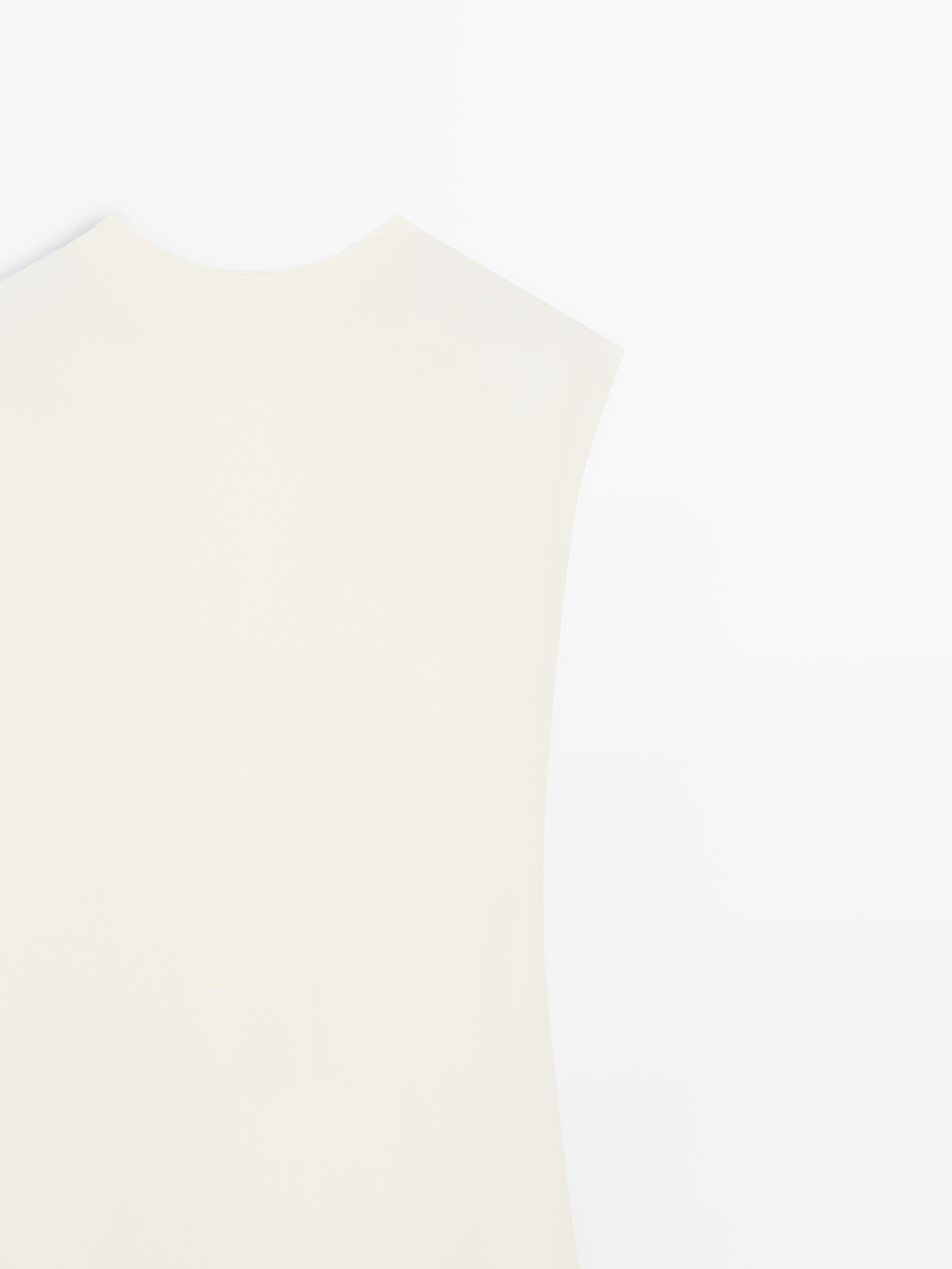 Midi dress with back detail - STUDIO — CREAM
