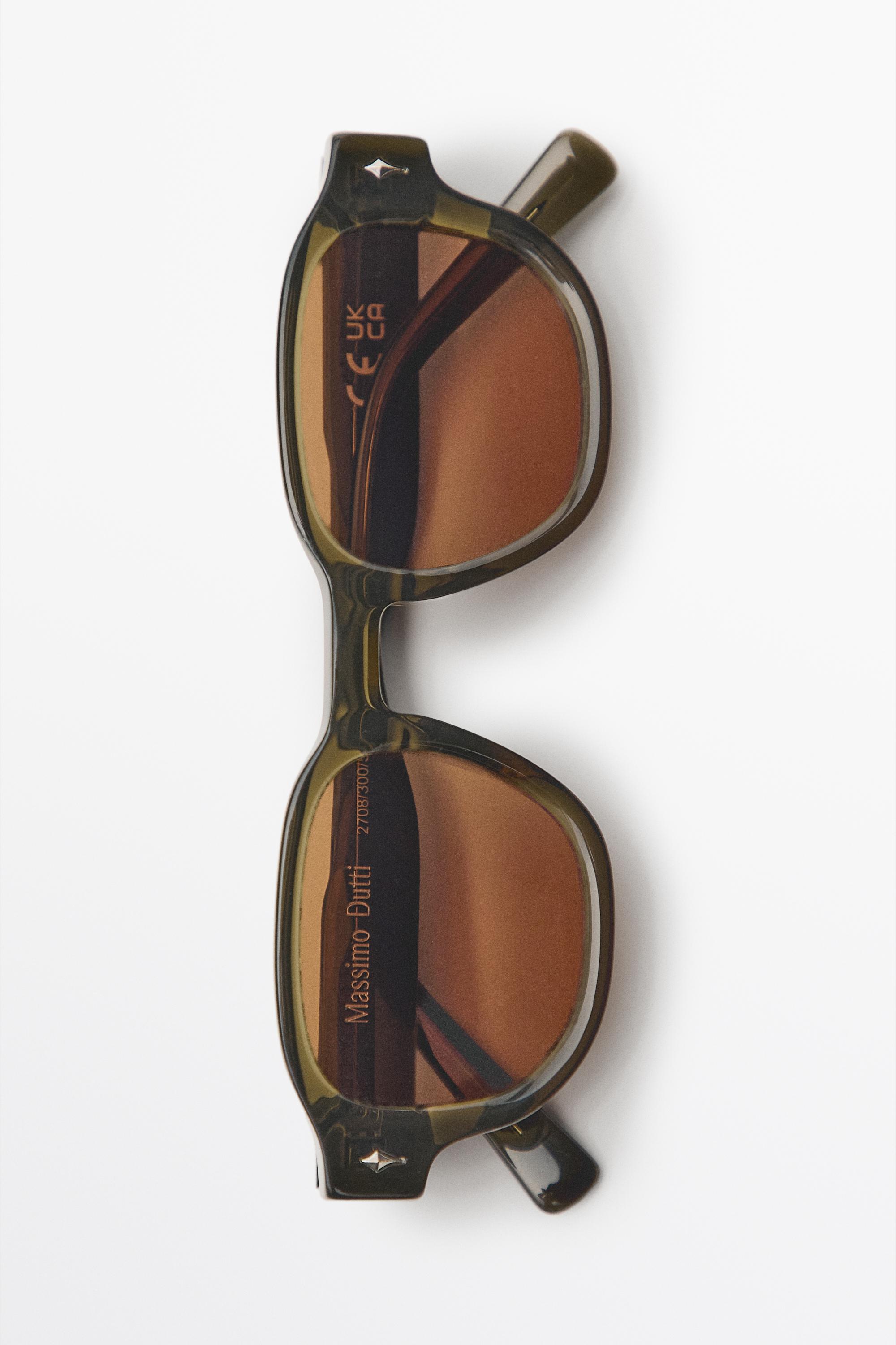 Geometric sunglasses — KHAKI