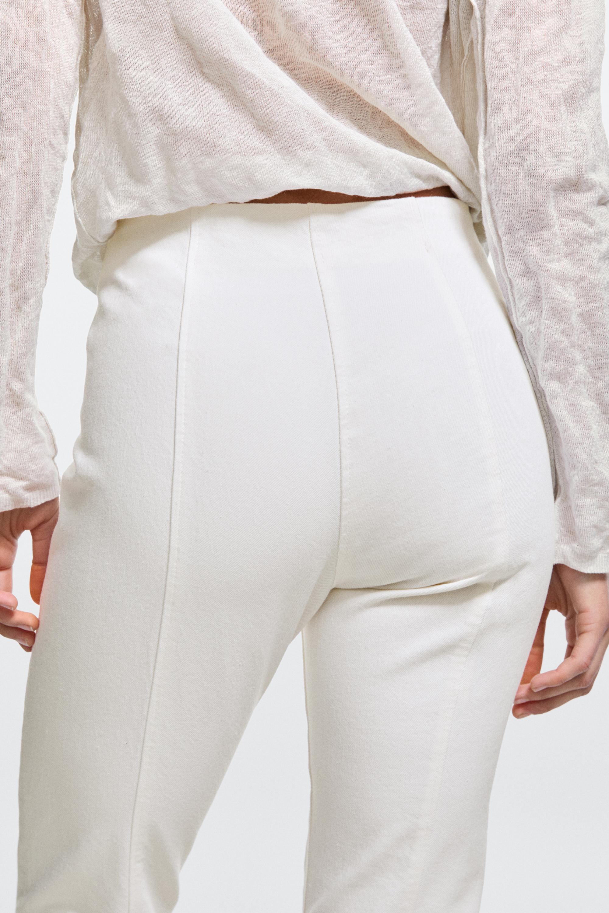 Denim capris — Off white