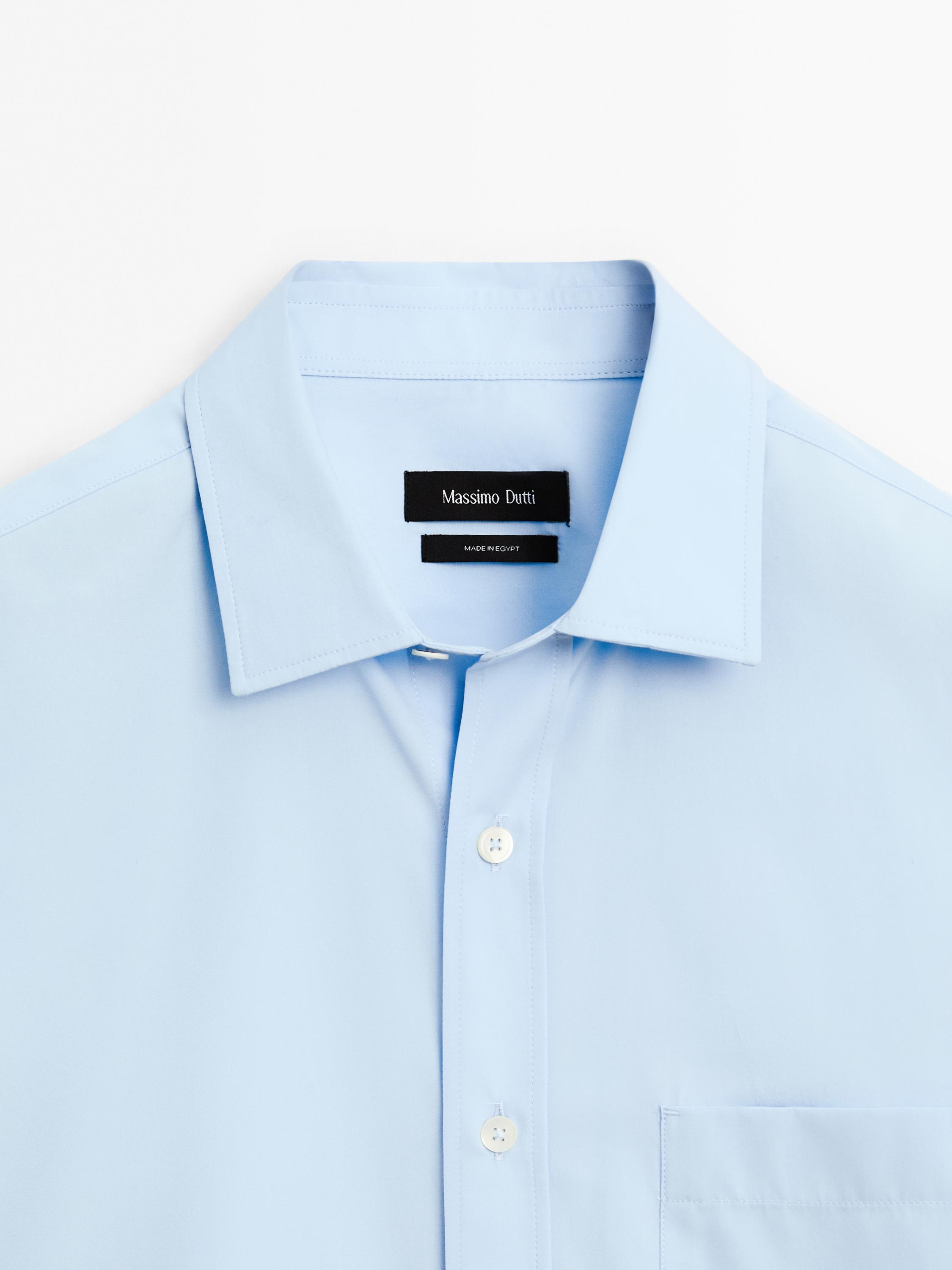 Regular fit 100% cotton shirt