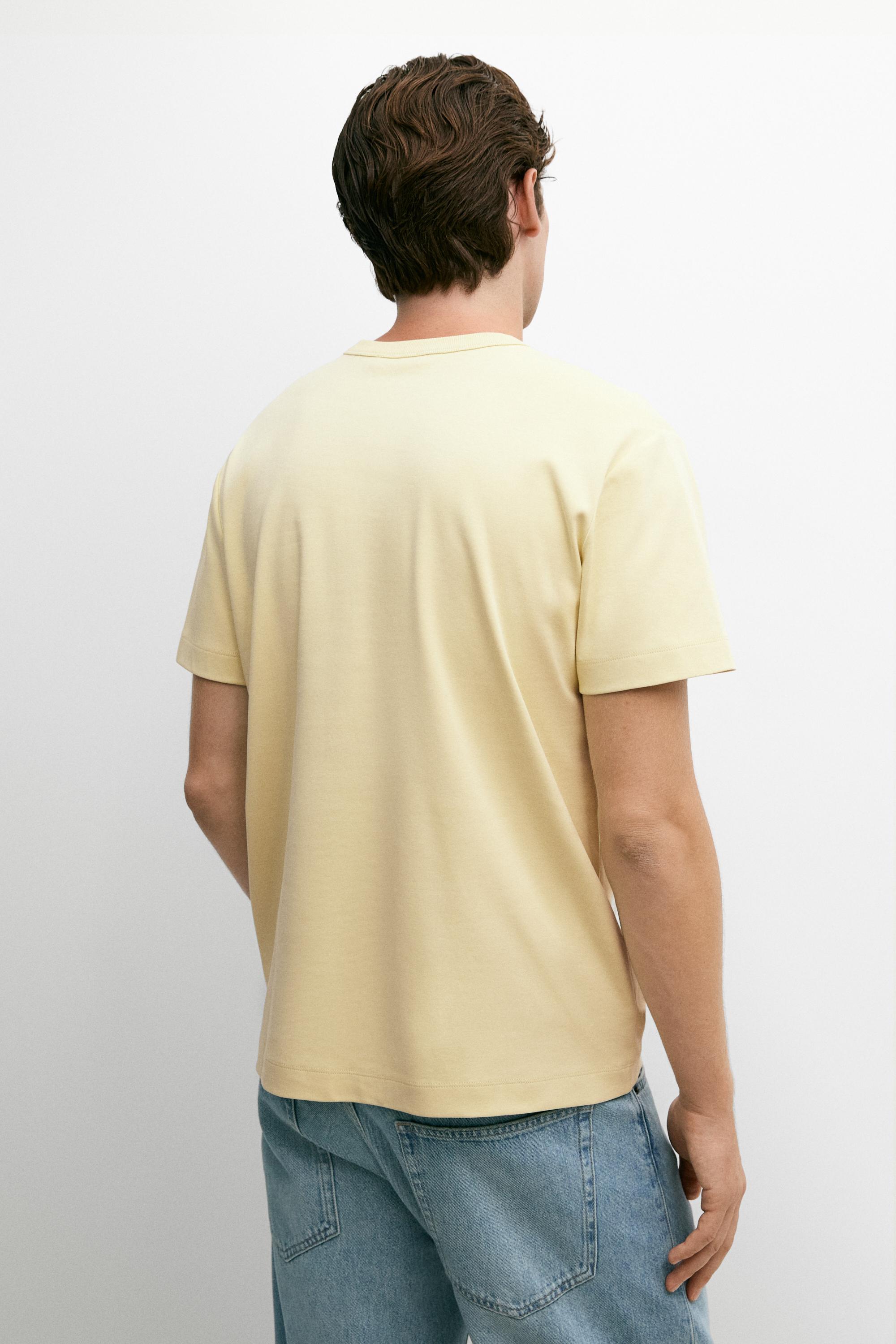 100% cotton short-sleeve T-shirt — LIME