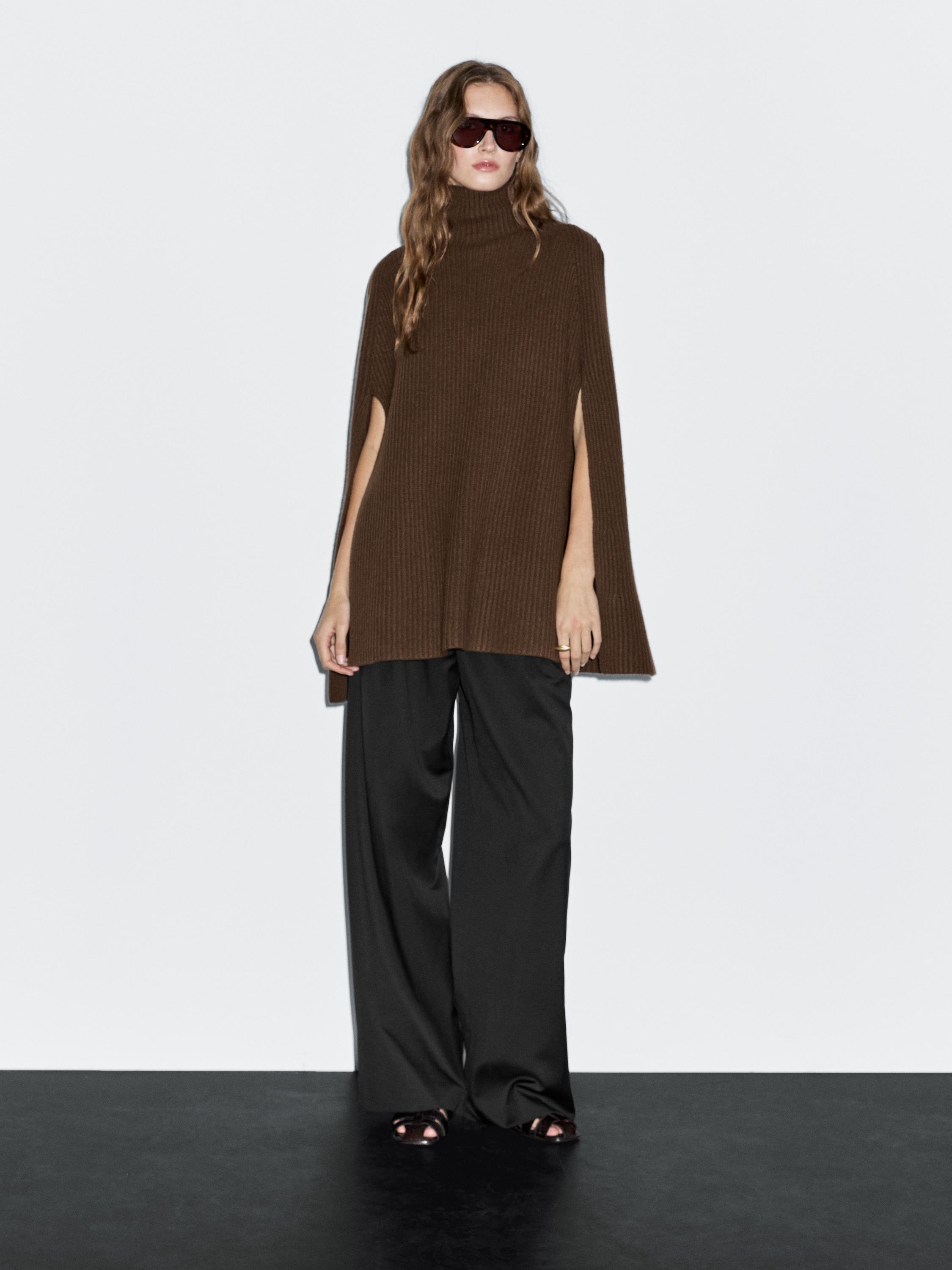 100% wool knitted coat