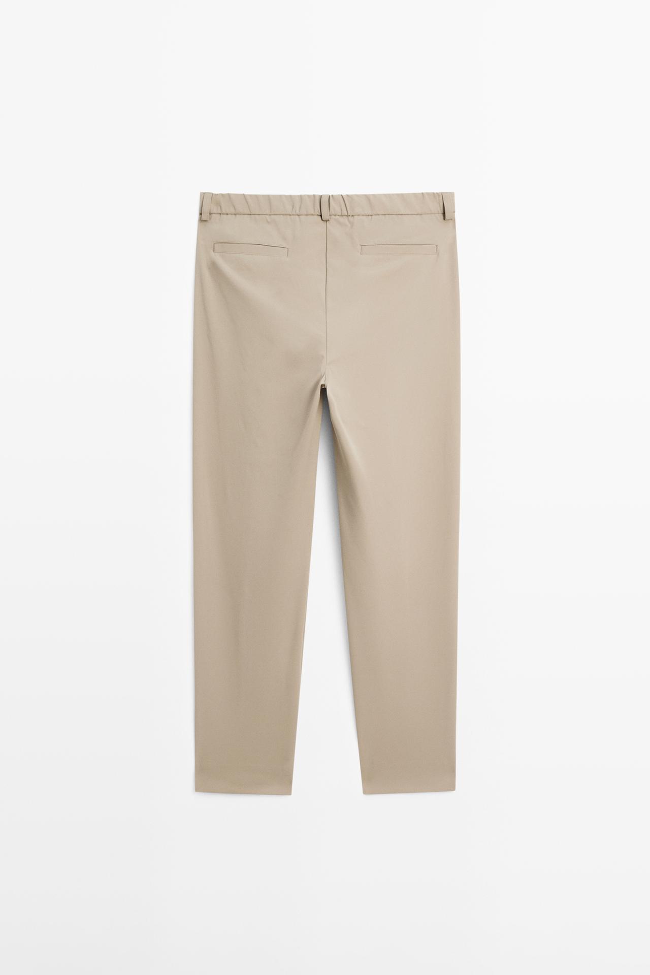 Regular-fit technical trousers — MOLE BROWN