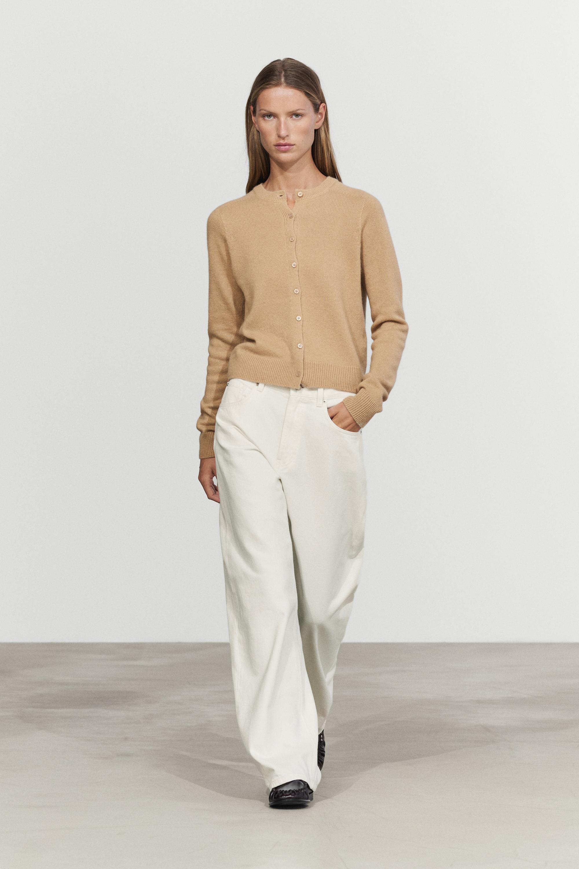Cárdigan punto corto 100% cashmere
