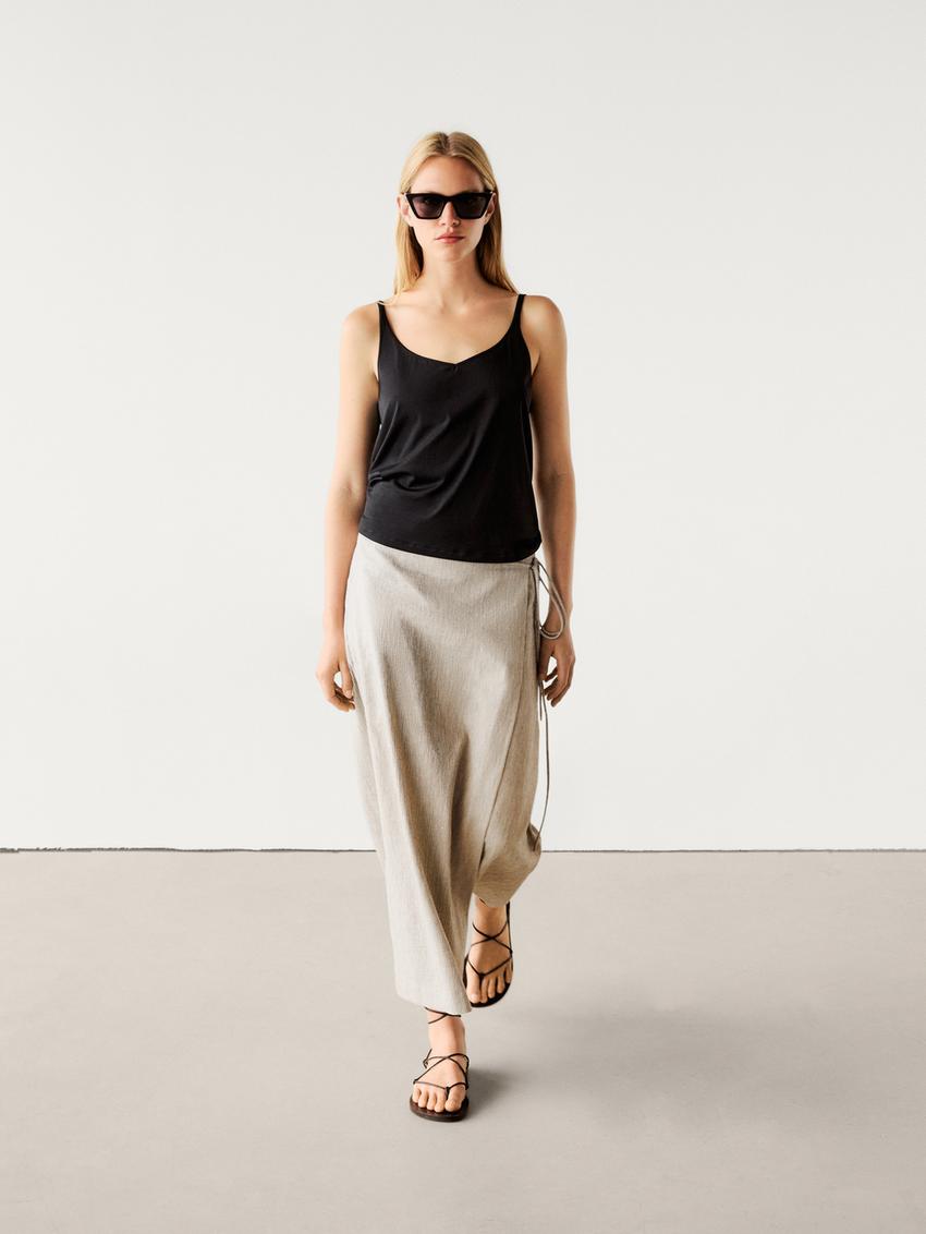 Jupe Fille Massimo Dutti Blanche évasée - Taille 5/6 Ans (110) - Occasion Très Bon état