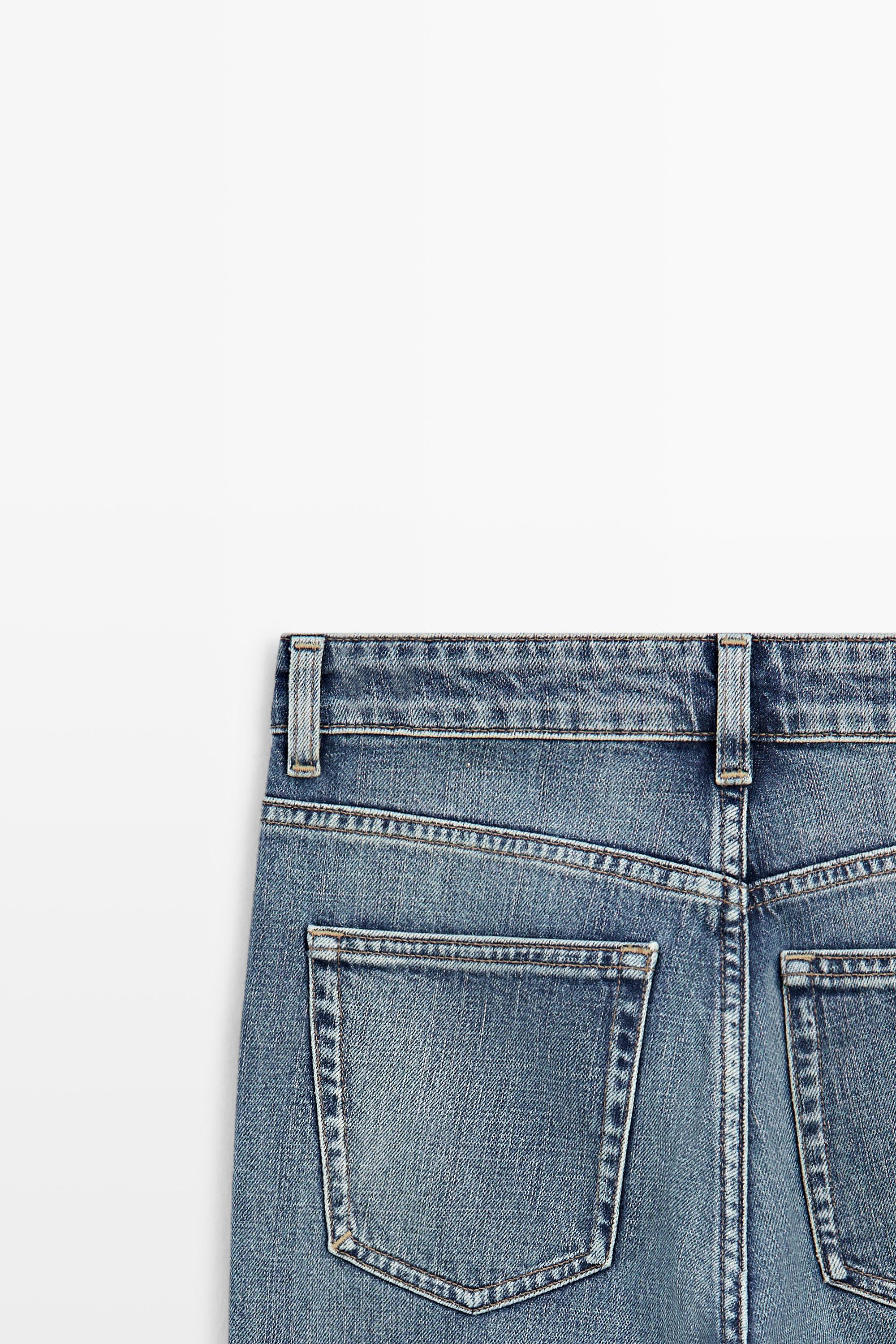 High-waist boot-cut jeans — Light Blue