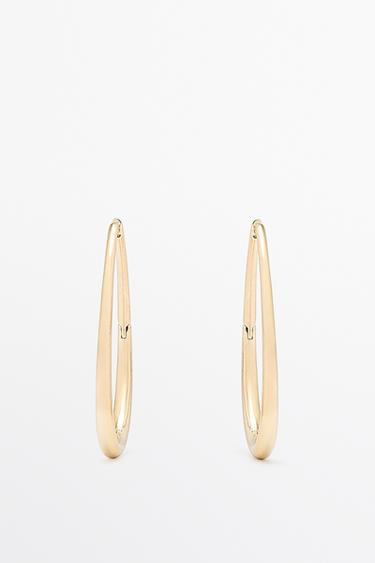 Oval hoop earrings — GOLDEN 1